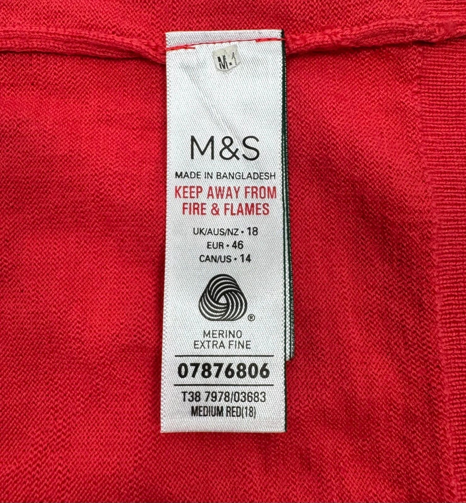 Other M&S Collection Extra Merino Wool Pullover Sweater size 18 Size XL / US 12-14 / IT 48-50 - 11 Thumbnail