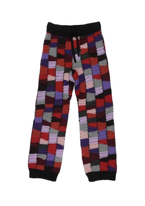 Tribal ditsy patchwork online print long jogger pants