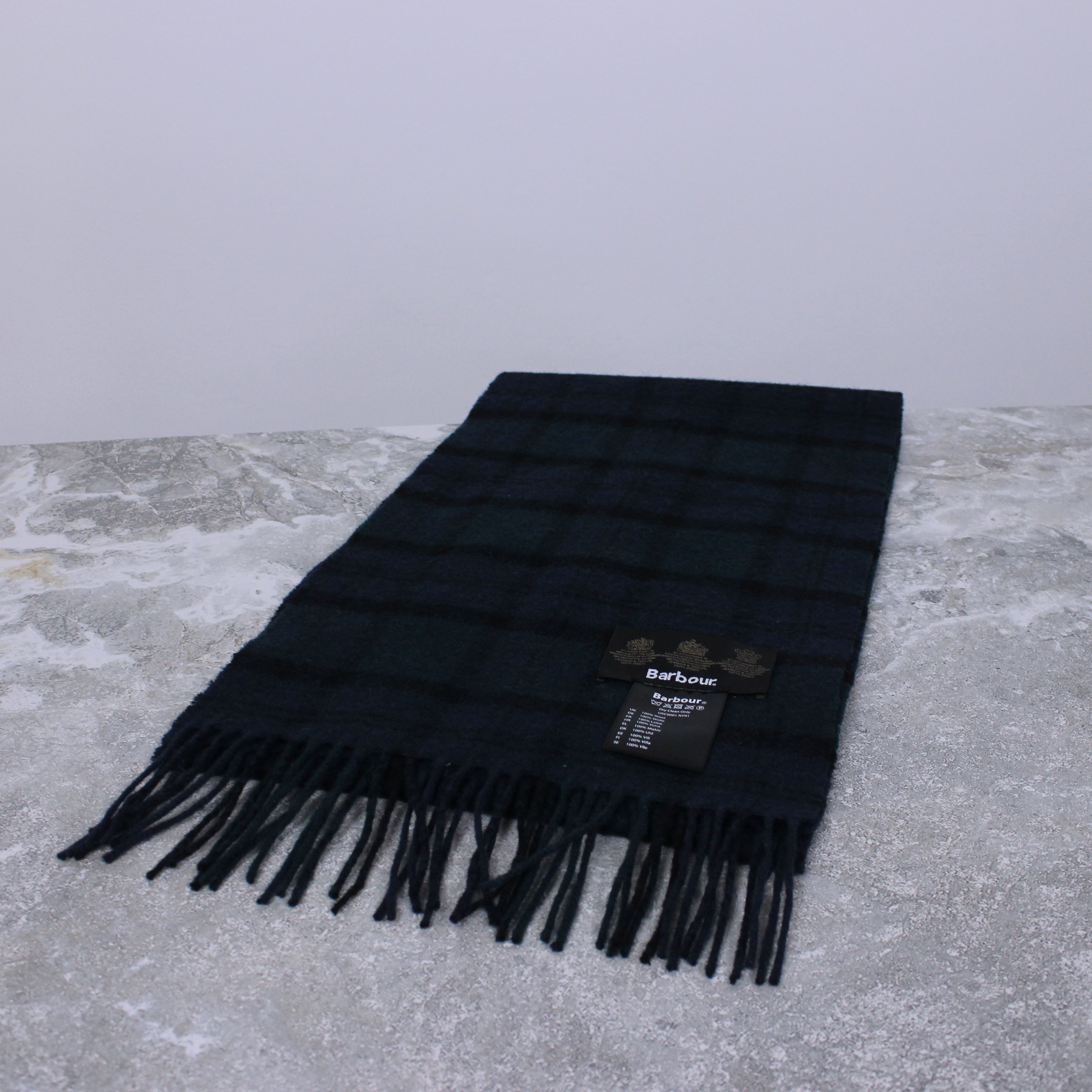 Barbour Barbour scarf men wool rare one size green Size ONE SIZE - 2 Thumbnail