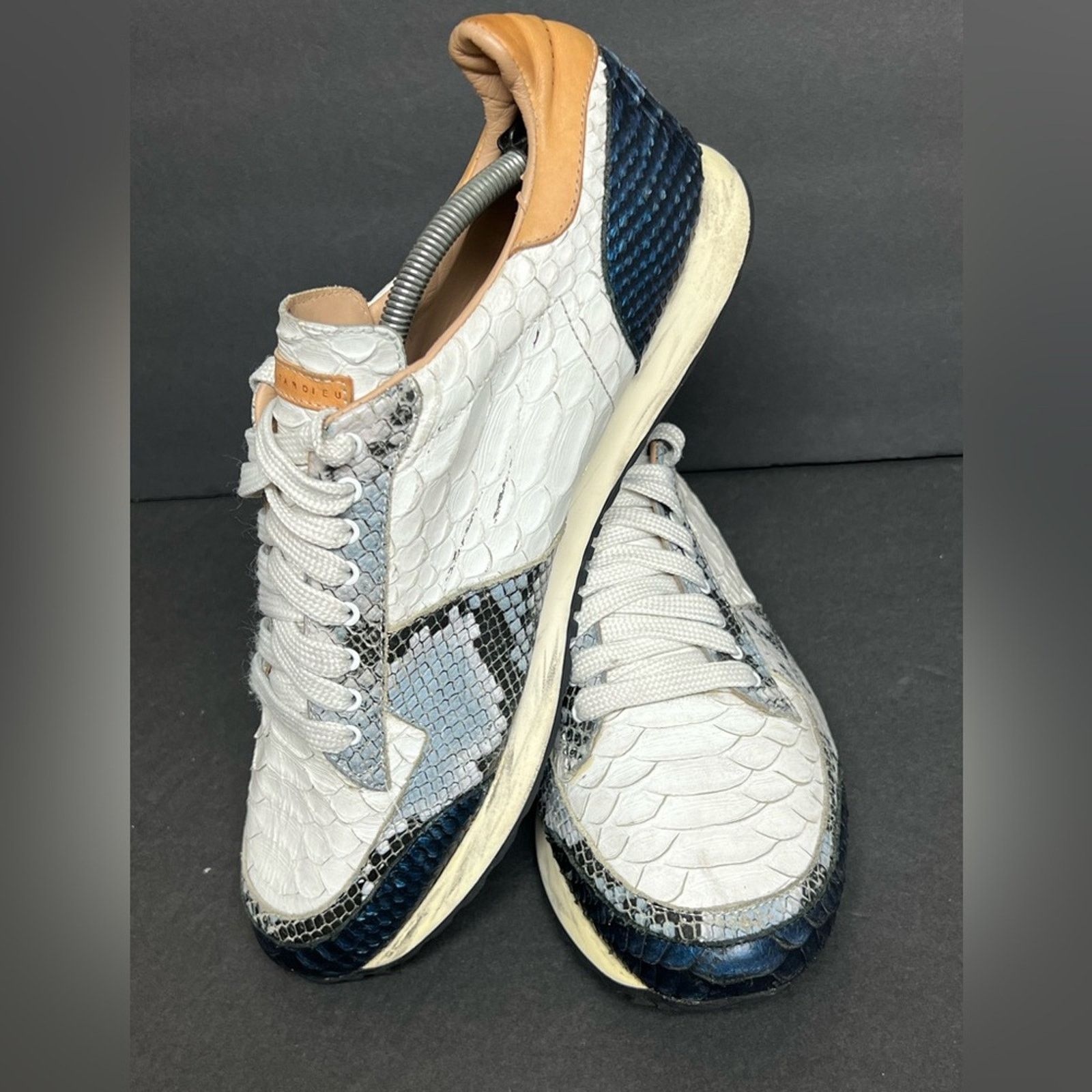 Other Fabrice Tardieu Runner Authentic Baby Python Shoes 44 $498 Size US 10 / EU 43 - 3 Thumbnail