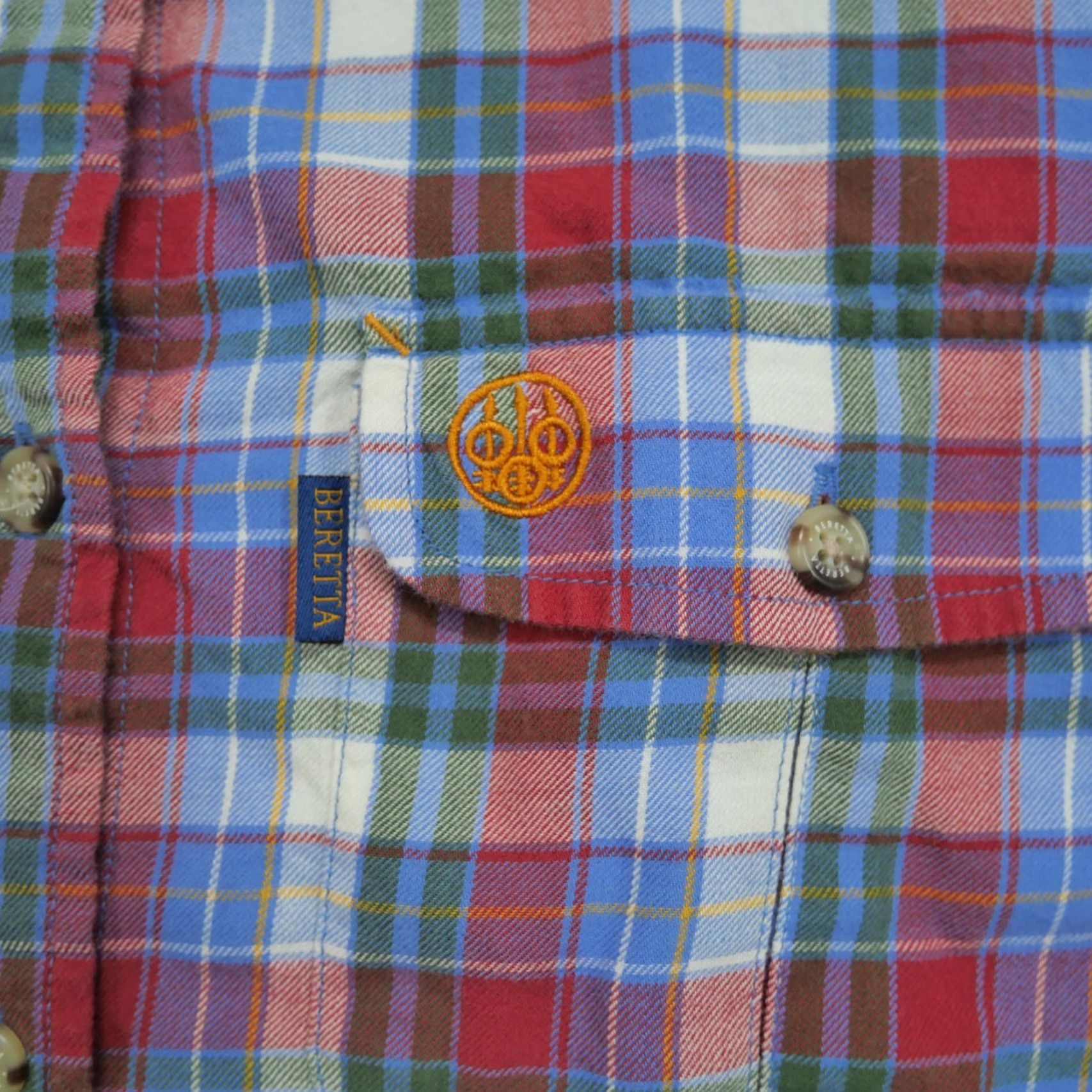 Vintage VINTAGE Beretta Shirt Womens Small Red Green Plaid Button Up Hunting Shirt Size S / US 4 / IT 40 - 2 Thumbnail