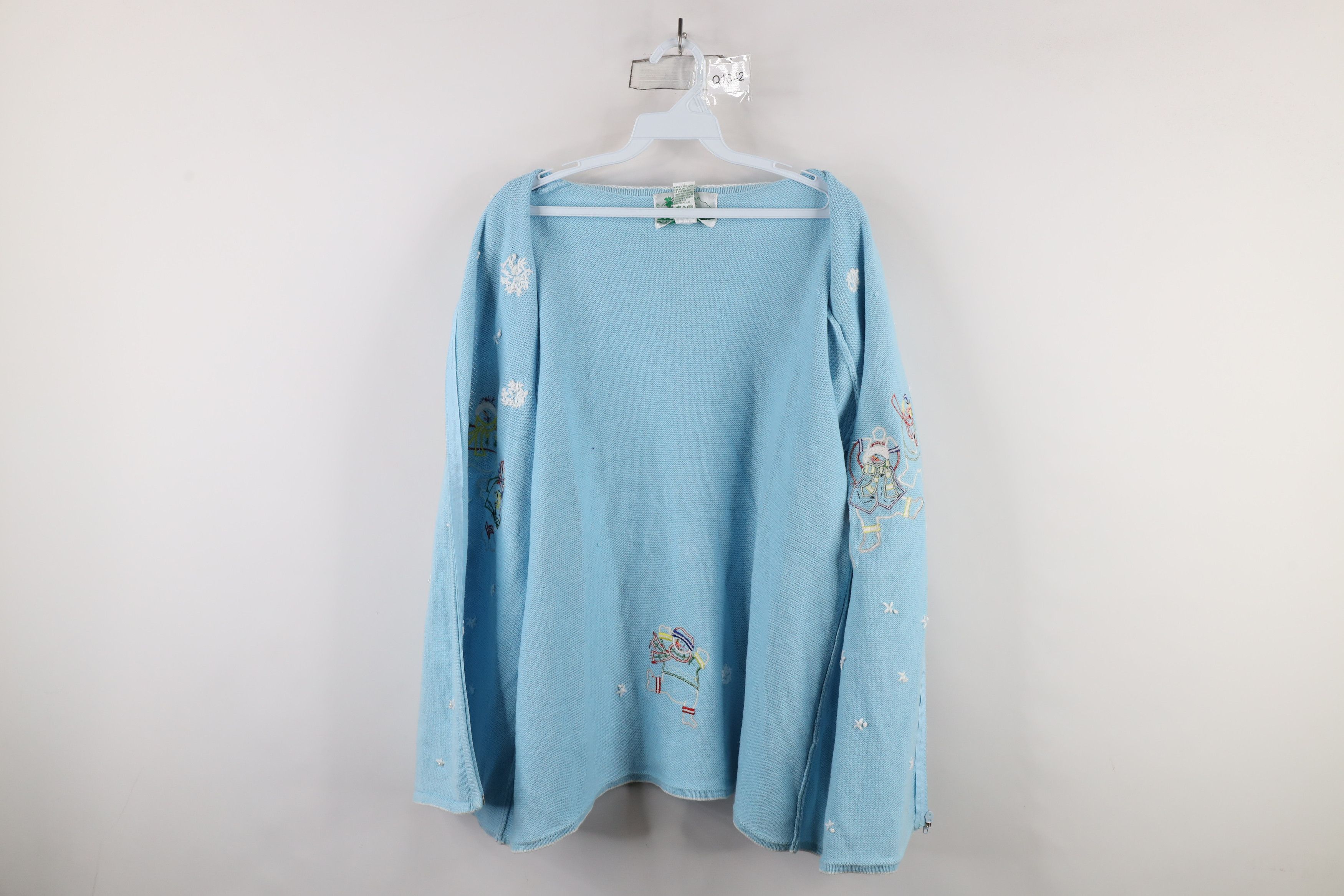 Vintage Vintage 90s Streetwear Christmas Snowman Full Zip Sweater Size XL / US 12-14 / IT 48-50 - 12 Thumbnail