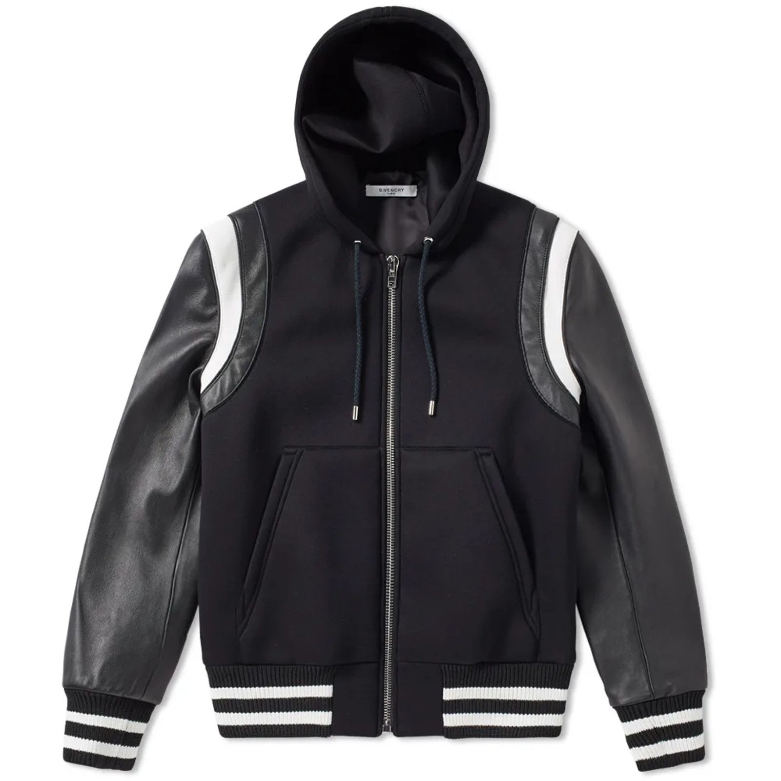Givenchy Givenchy Neoprene Lambskin Leather Hoodie Teddy Jacket 48 Size US M / EU 48-50 / 2 - 3 Thumbnail