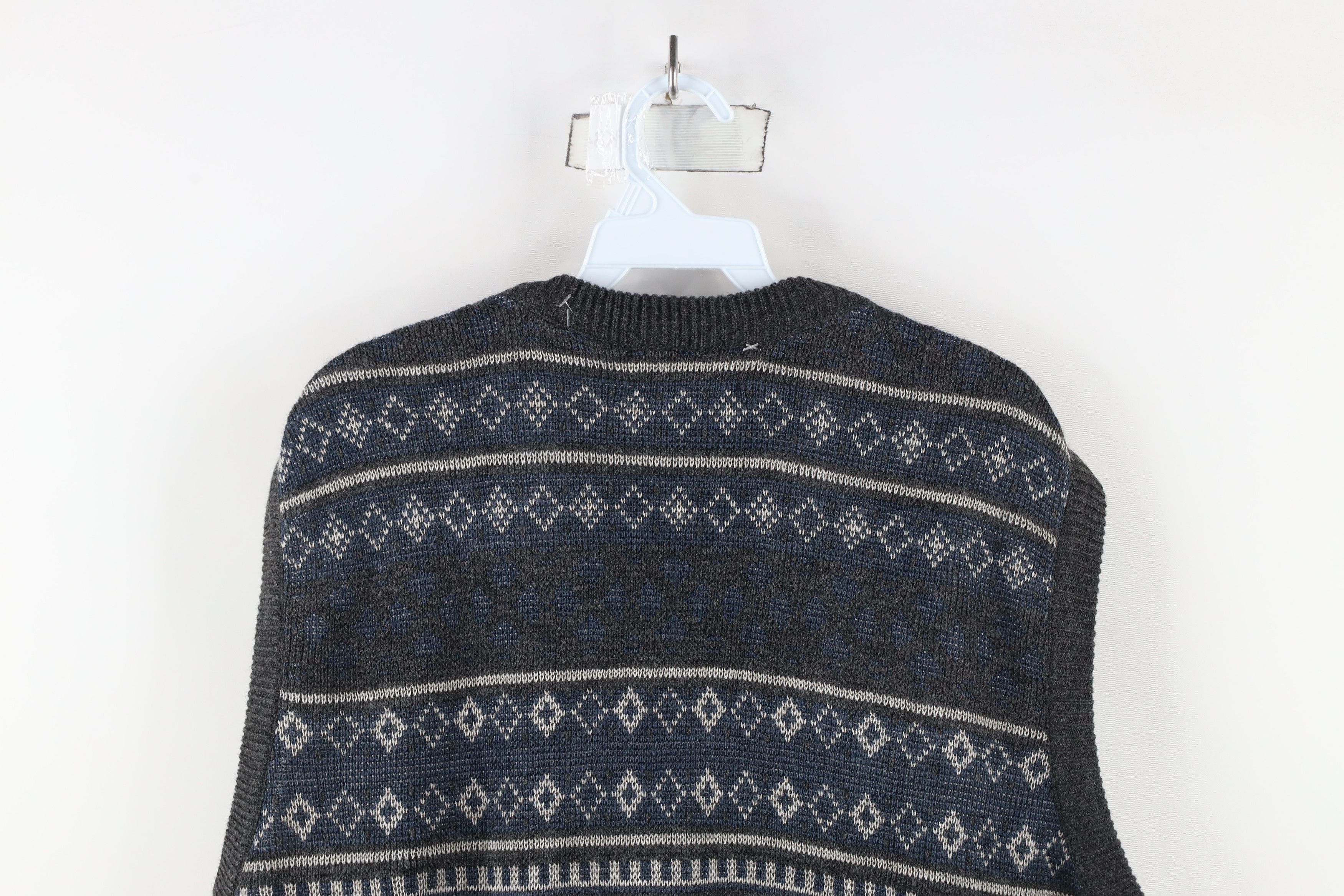 Vintage Deadstock Vintage 90s Streetwear Knit Cardigan Sweater Vest Size US XL / EU 56 / 4 - 9 Thumbnail