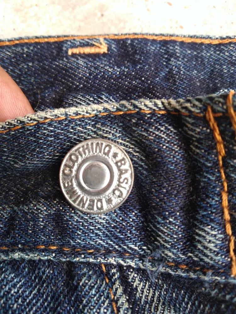 Japanese Brand Vintage Redline Denime Selvedge Thrashed Distressed Jeans Size US 29 - 11 Thumbnail