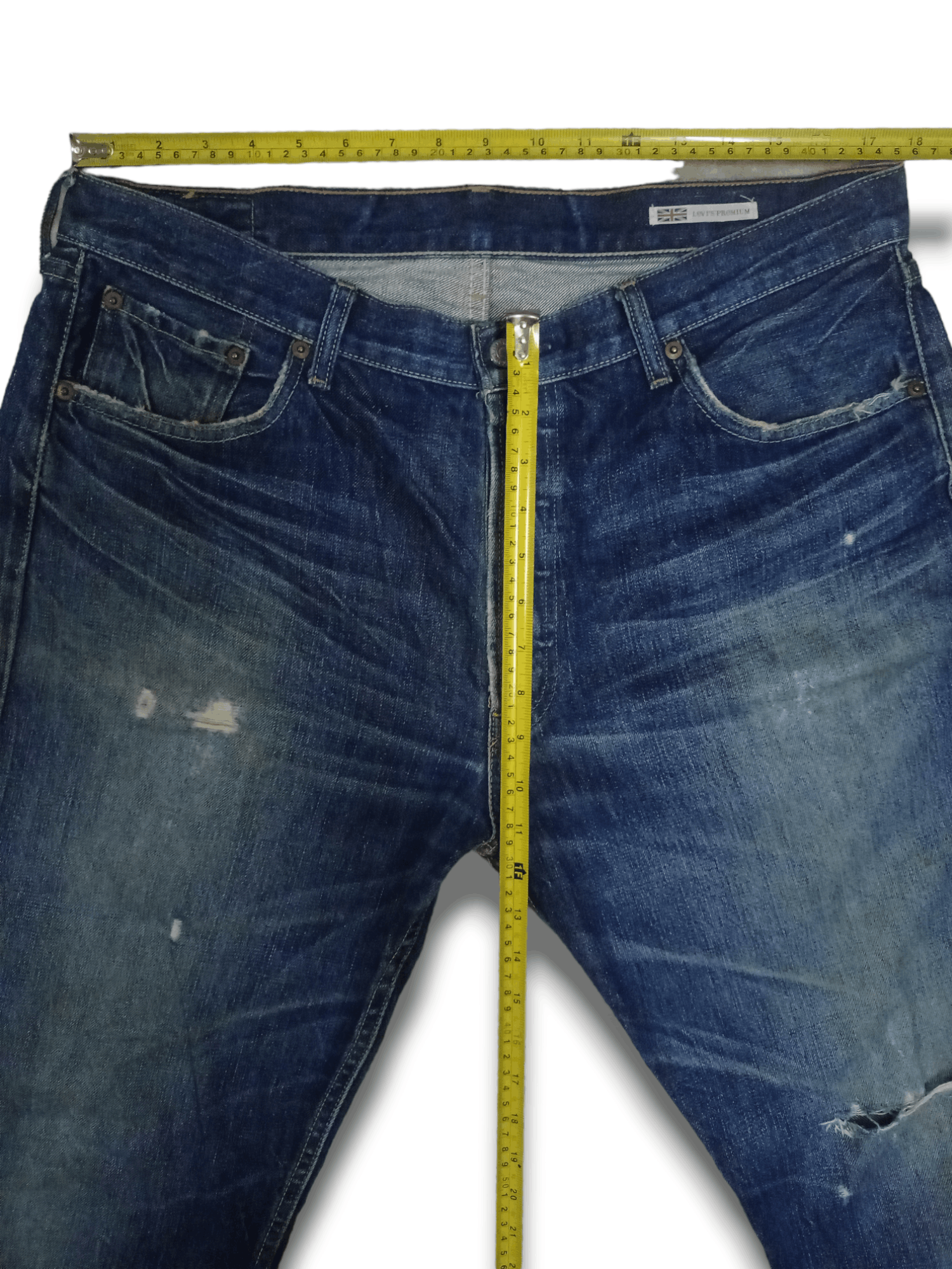 Levi's Vintage 90s Levis 501 Selvedge Premium Baggy Jeans Size US 36 / EU 52 - 11 Thumbnail