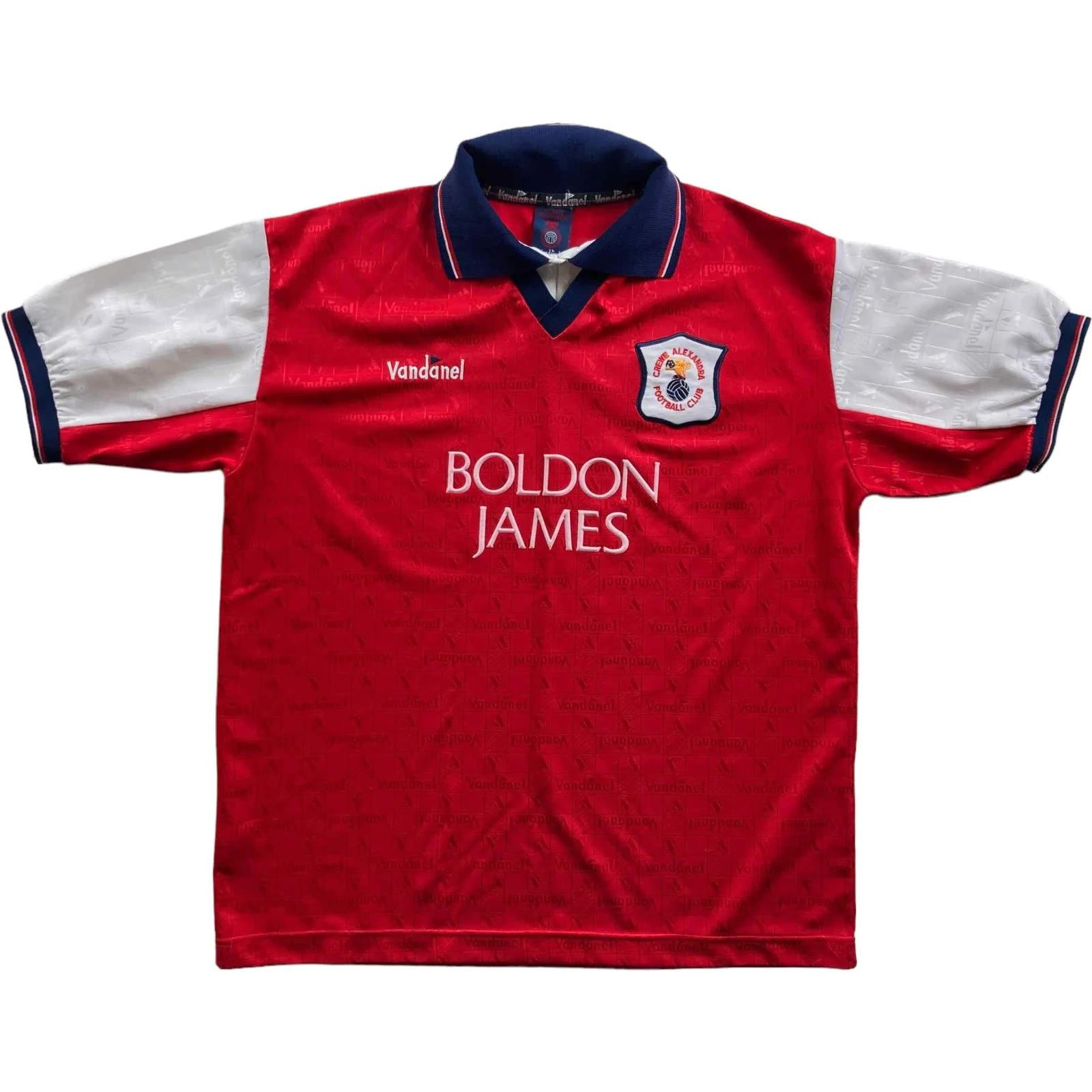 Crewe Alexandra 1995-96 Vandanel home football jersey size M Menswear