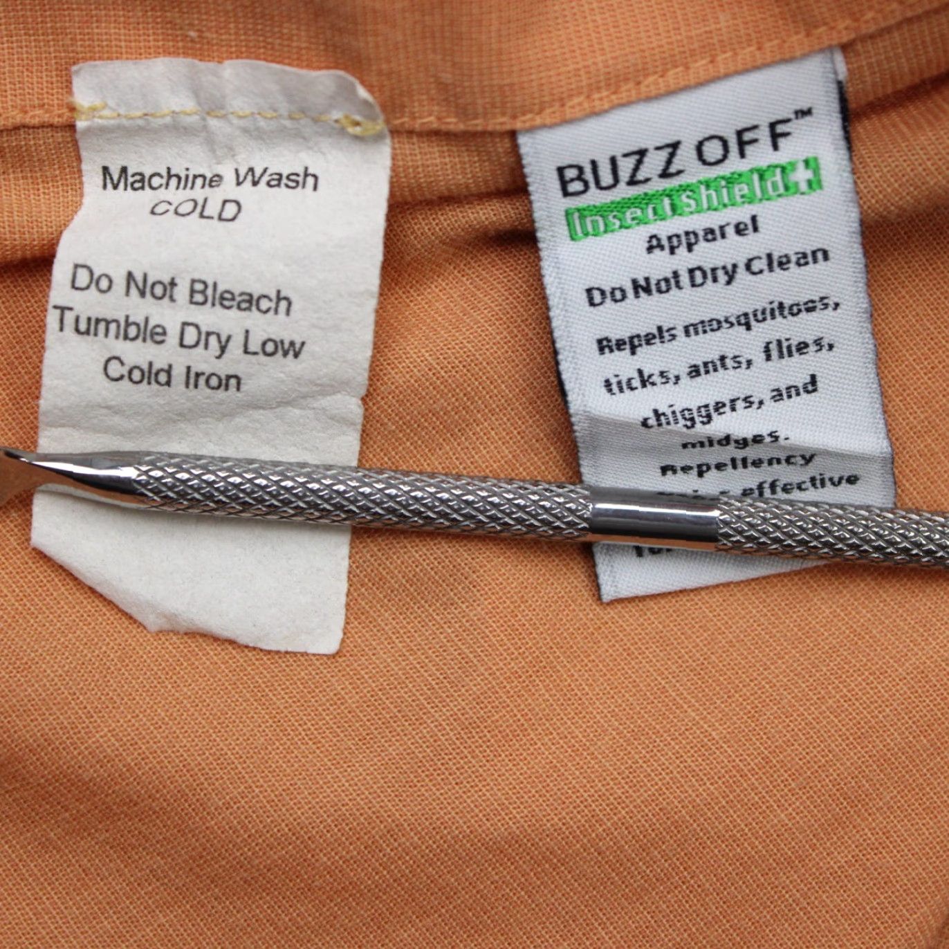 Orvis Orvis Shirt Mens XL Orange Buzz Off Insect Shield Cotton/Poly Long Sleeve Button Size US XL / EU 56 / 4 - 7 Thumbnail