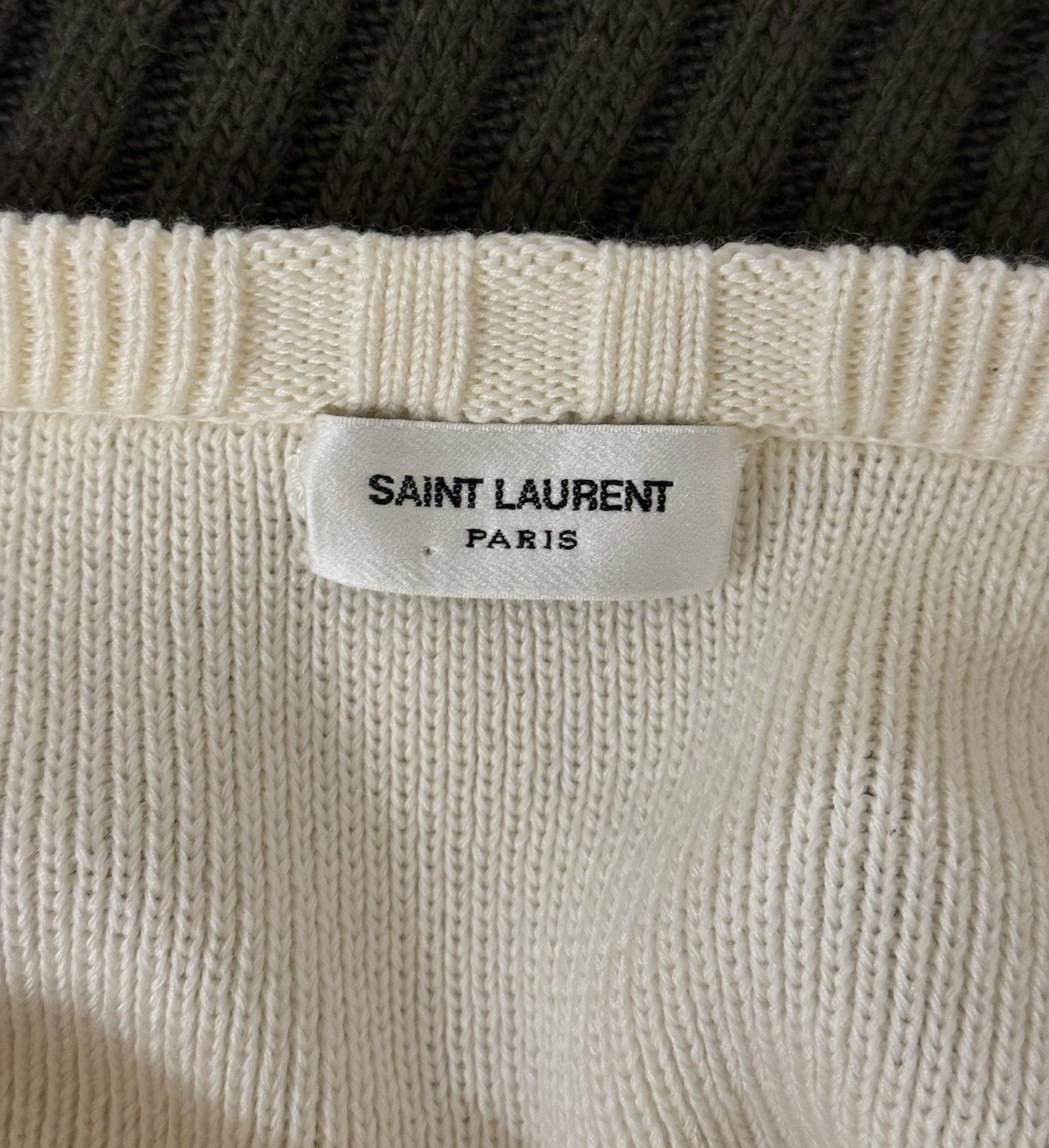 Saint Laurent Paris DDP Saint Laurent Lurex Gold Stripped Knit Sweater Size M / US 6-8 / IT 42-44 - 13 Thumbnail