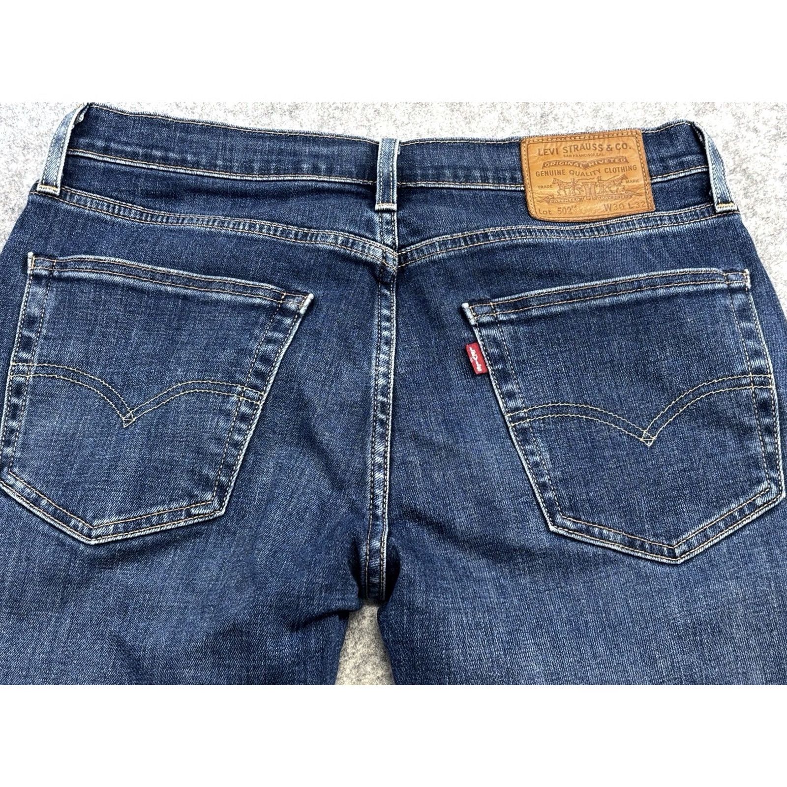 Levi's Levi’s 502 Jeans Regular Men W30 L31 Zip Button Denim Medium Blue 5-Pocket Cotton Elastane Vintage: No Size US 30 / EU 46 - 6 Thumbnail