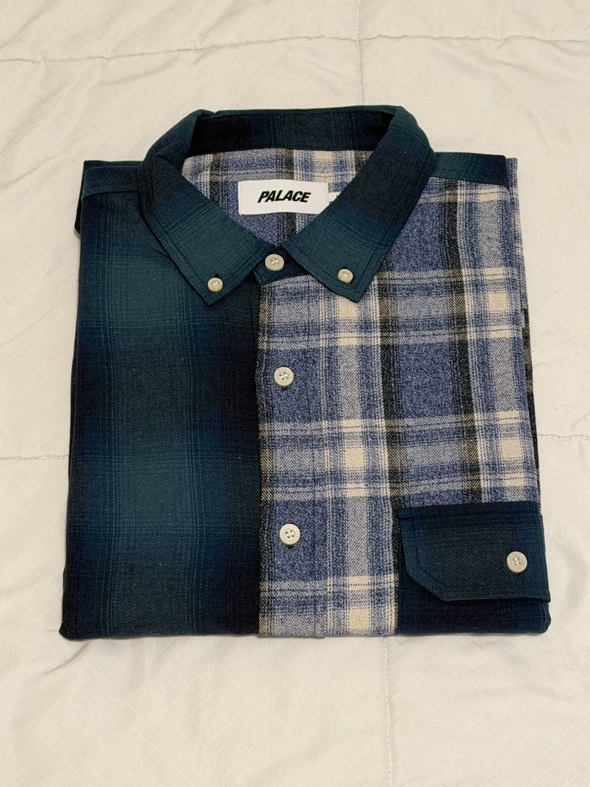 Palace Palace Patchy Flannel Shirt Blue Size L Brand New Size US L / EU 52-54 / 3 - 4 Thumbnail