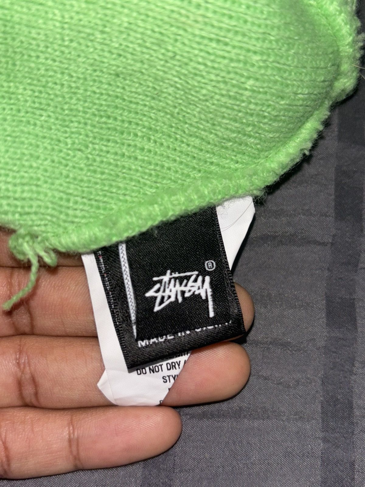 Stussy Stussy Neon Green Beanie 🧩 Size ONE SIZE - 3 Thumbnail