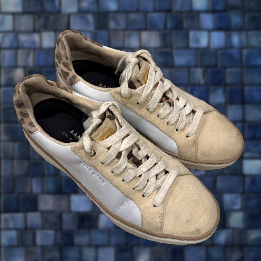 Cole Haan Cole Haan Womens Grand 360 TopSpin White Leopard Sneakers W26550 Size 7 B US Sneakers Size US 7 / IT 37 - 1 Thumbnail