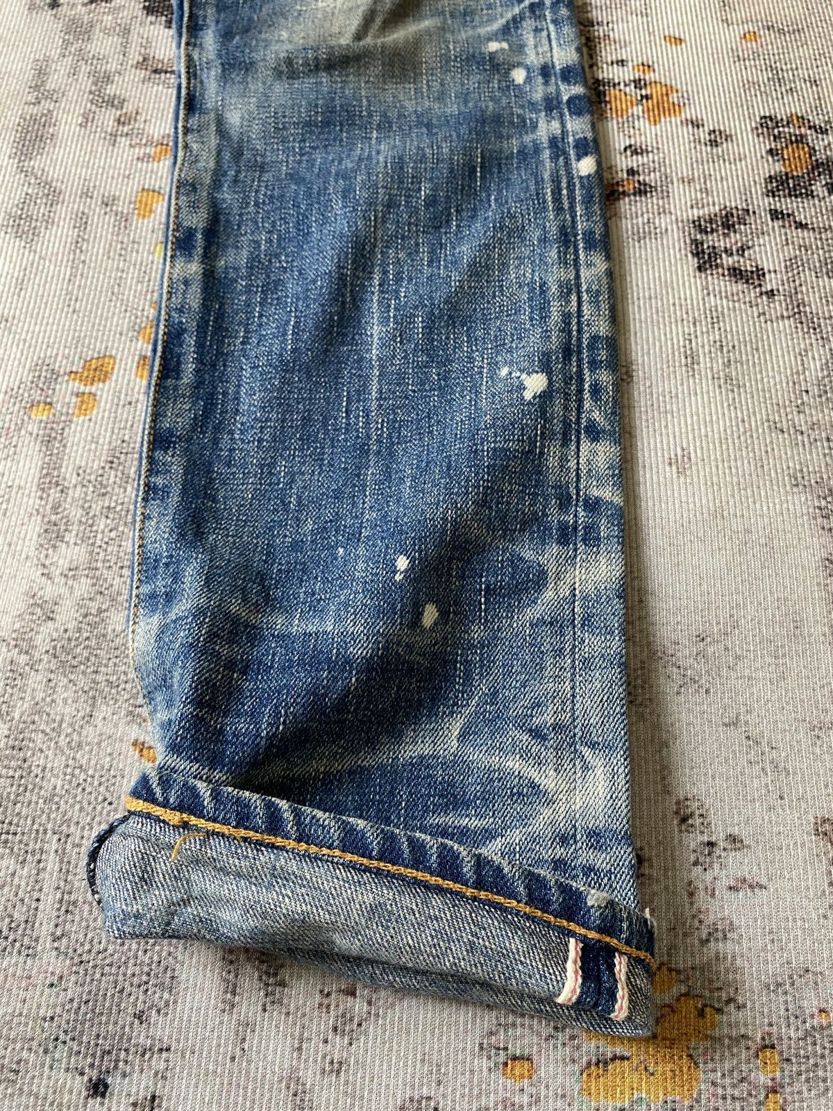 Japanese Brand Double Standard Clothing Japan Distressed Honeycomb Selvedge Size US 30 / EU 46 - 6 Thumbnail