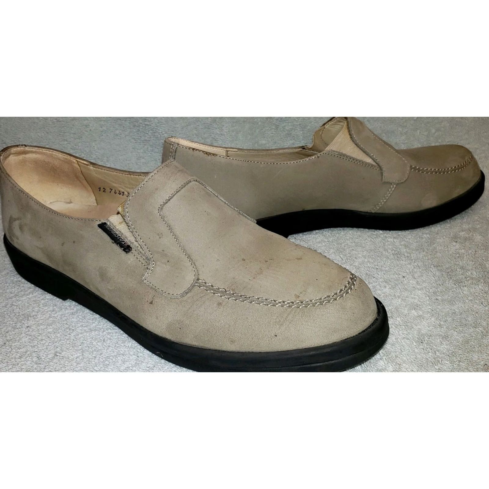 Mephisto Mephisto Women's Loafer Slip-on Beige Suede 9.5M UK 7 US 9.5 EU 40 Casual Leather Insoles Air Cool Technology Flats/Moccasins Womens Size US 7 / IT 37 - 5 Thumbnail