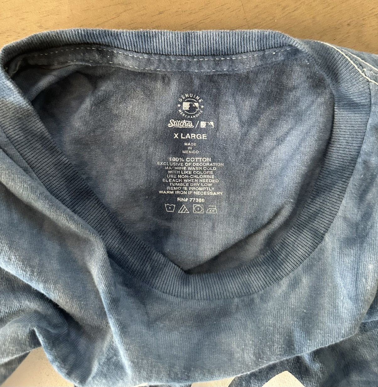 New York Yankees XL New York Yankees MLB Stitches Tie-Dye Blue White T-Shirt Size US XL / EU 56 / 4 - 3 Thumbnail