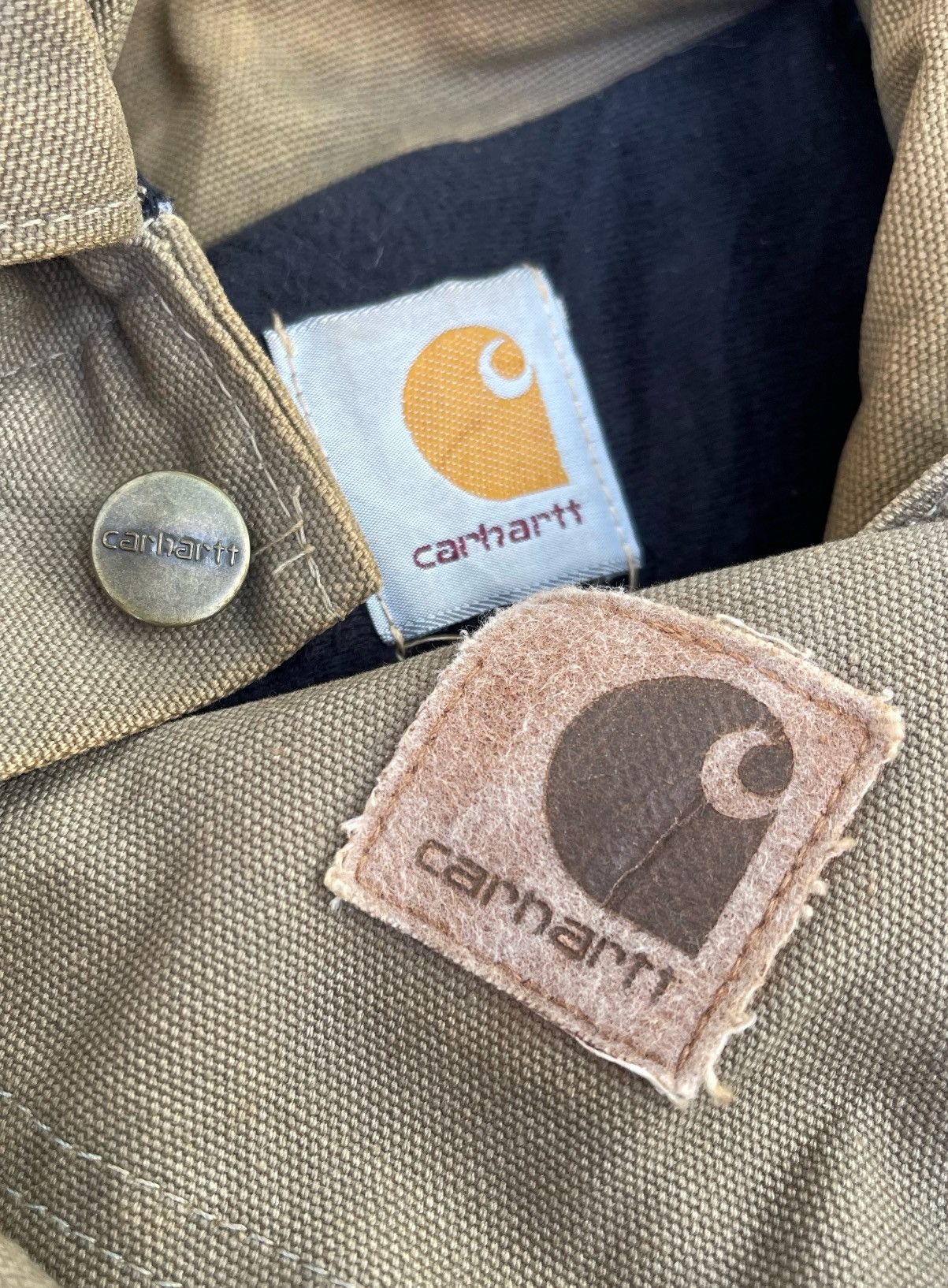 Carhartt 🔥Vintage 90's Carhartt Duck/Canvas Chore Work Jacket Size US XL / EU 56 / 4 - 15 Thumbnail