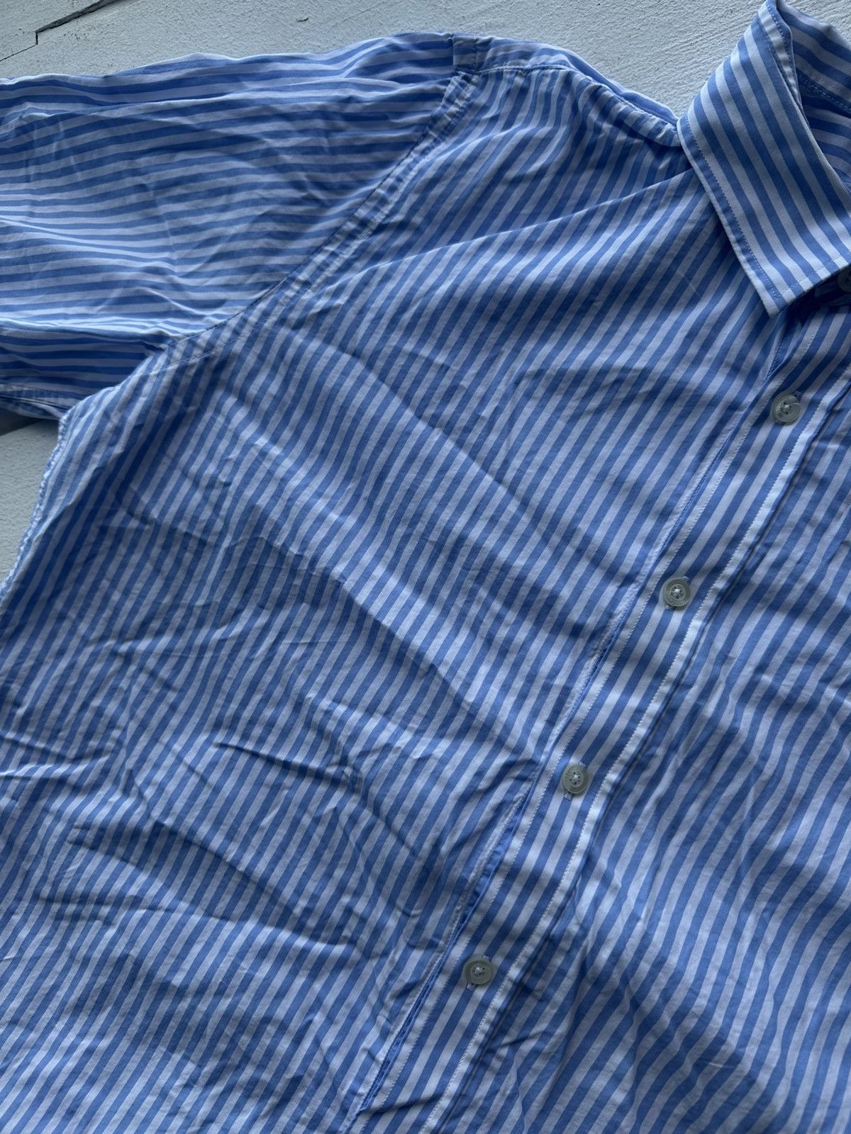Moschino 🚨MOSCHINO Vintage WITH LOGO STRIPED Button Up Shirt HEART Size US M / EU 48-50 / 2 - 5 Thumbnail
