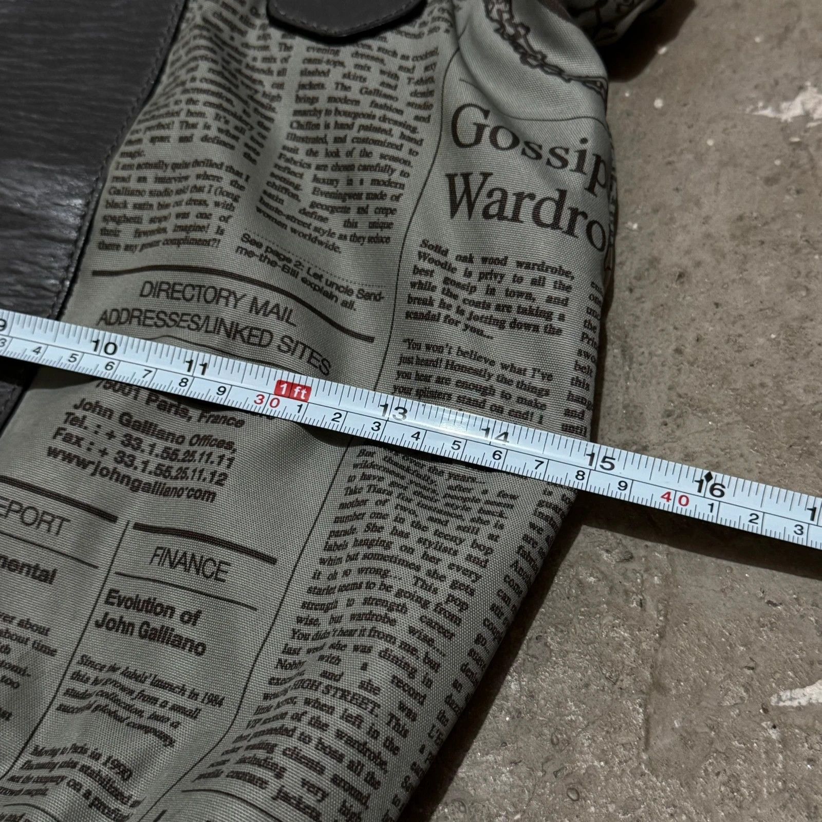 John Galliano John Galliano gazette newspaper print bag Size ONE SIZE - 8 Thumbnail