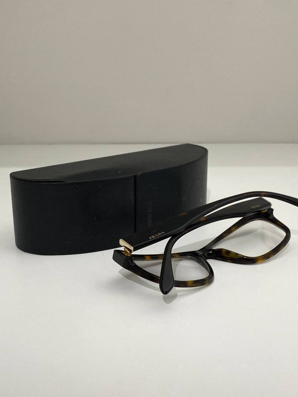 Prada Prada Logo Cat Eye Retro Tortoise Eyeglasses Vintage Y2K Size ONE SIZE - 10 Thumbnail
