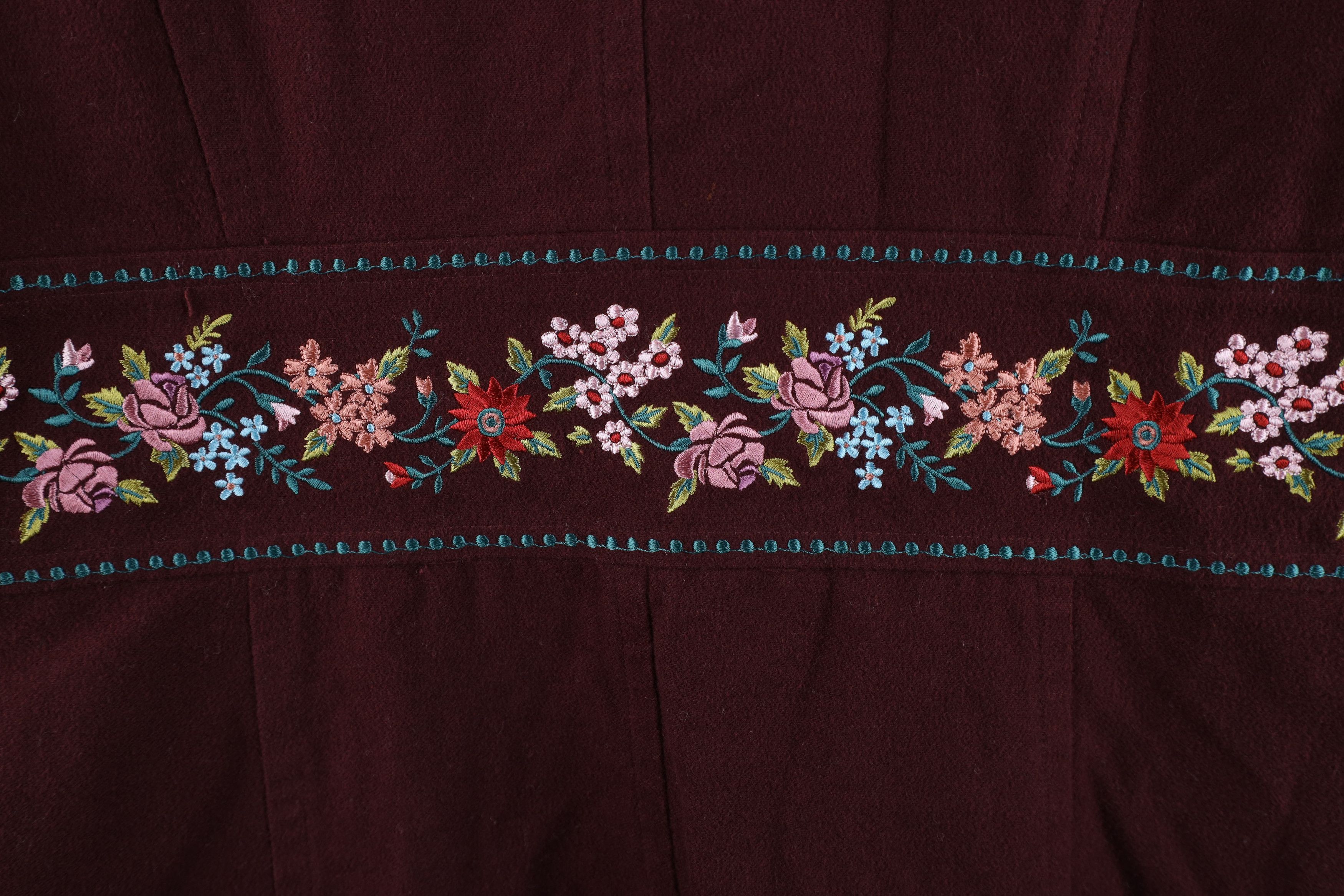 Sleeping On Snow Anthropologie Embroidered Flower Jacket