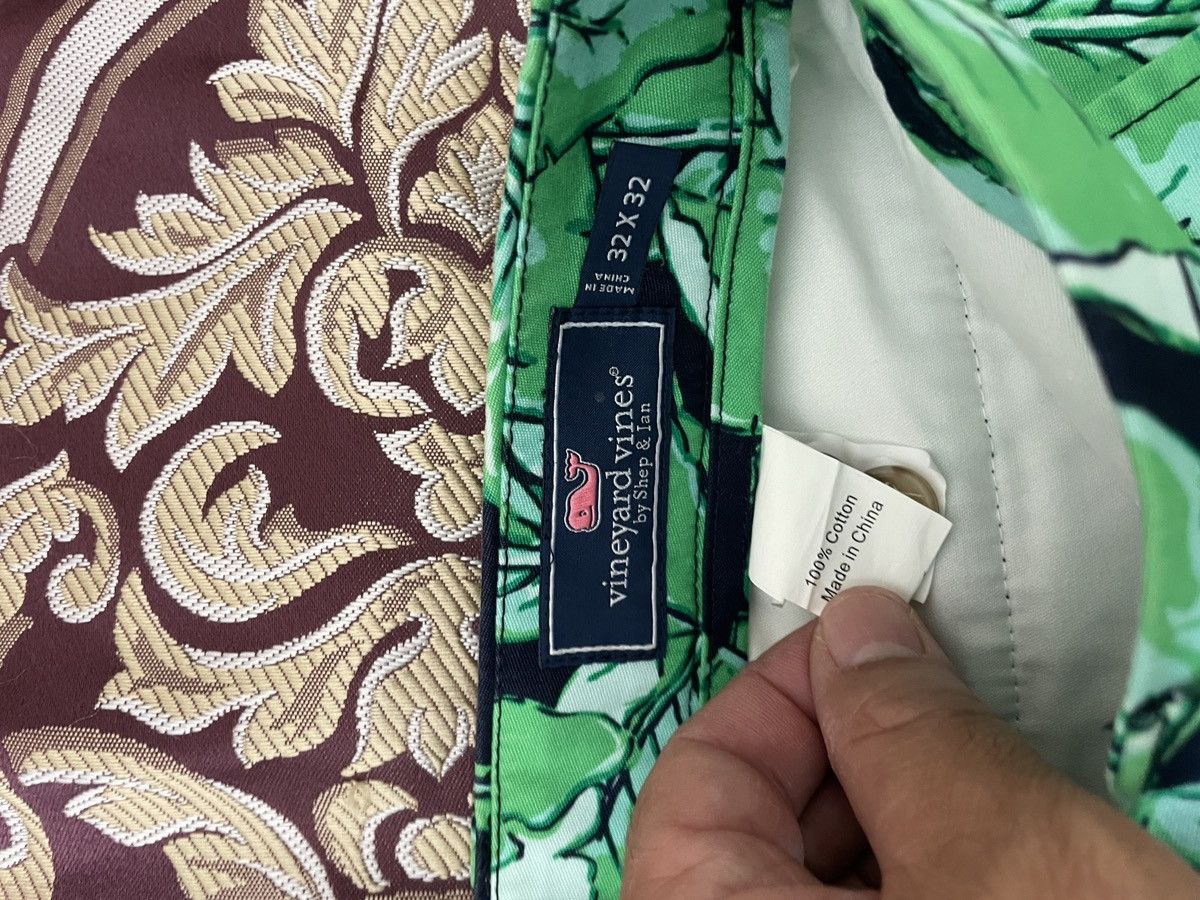 Vineyard Vines Floral FF Cotton Trousers Size US 33 - 7 Thumbnail