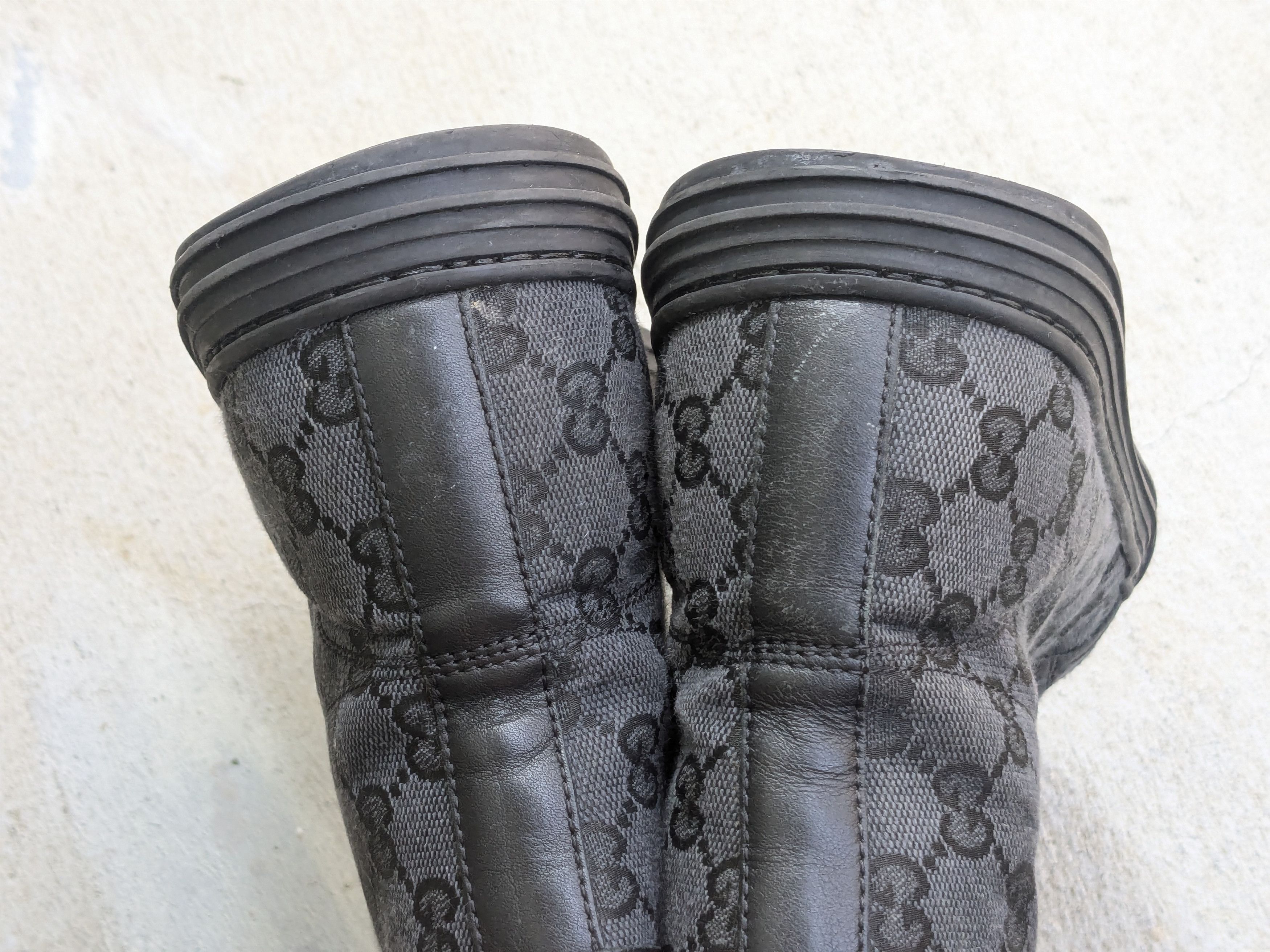 Gucci Gucci Guccissima Sneakers 10.5 Black Monogram Leather Size US 10.5 / EU 43-44 - 12 Thumbnail