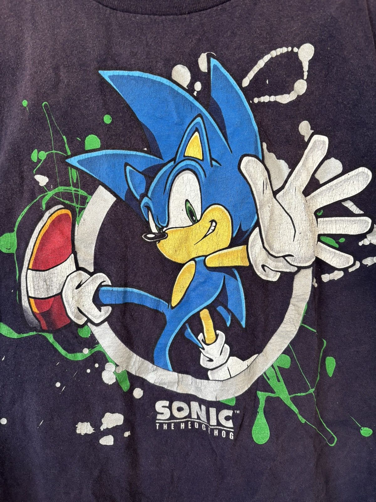 Vintage Vintage Sonic the Hedgehog T Shirt Size US S / EU 44-46 / 1 - 9 Thumbnail