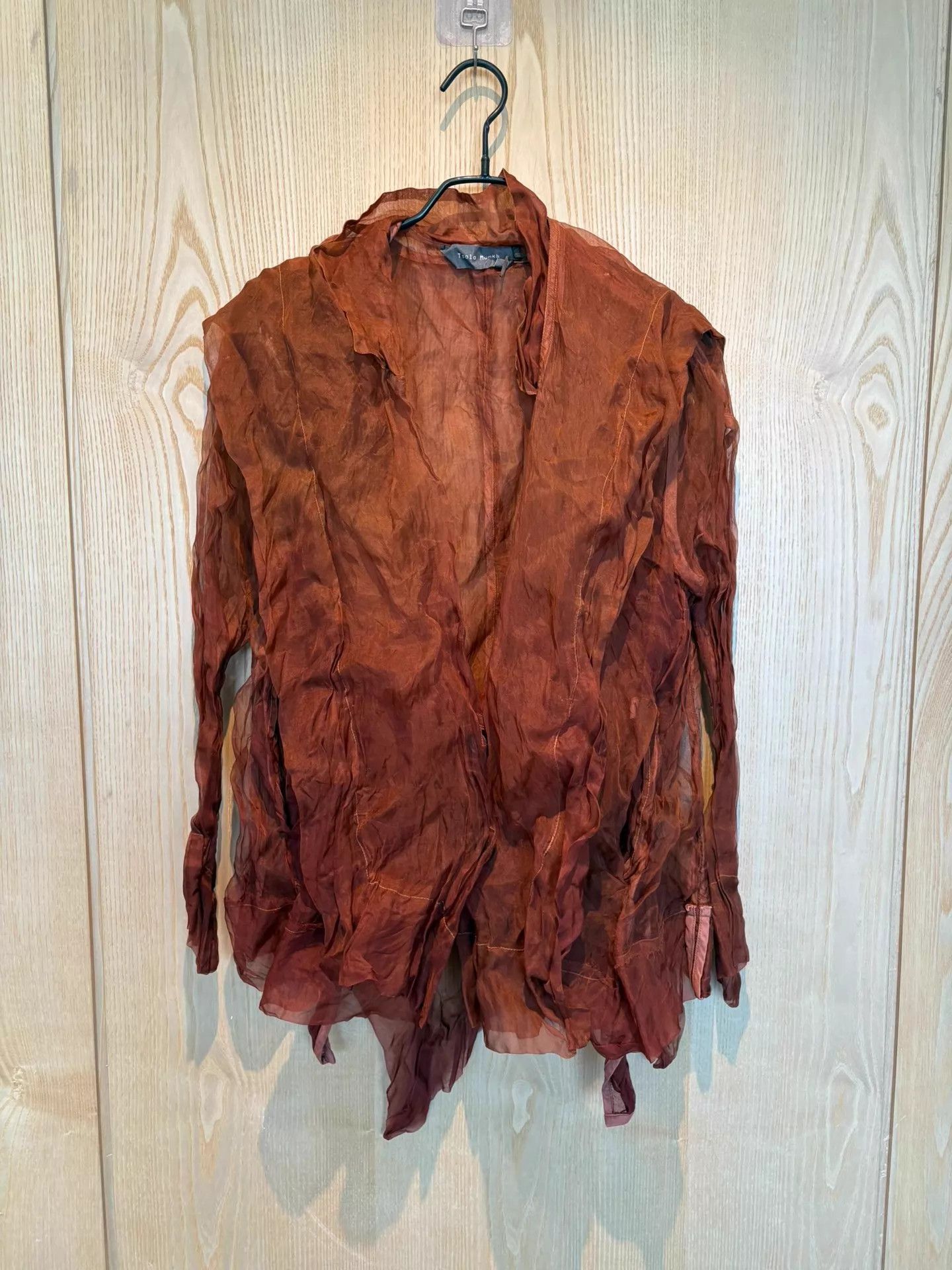Other Tsolo Munkh Camel Dyed Oversized Silk Shirt M Size M / US 6-8 / IT 42-44 - 1 Thumbnail