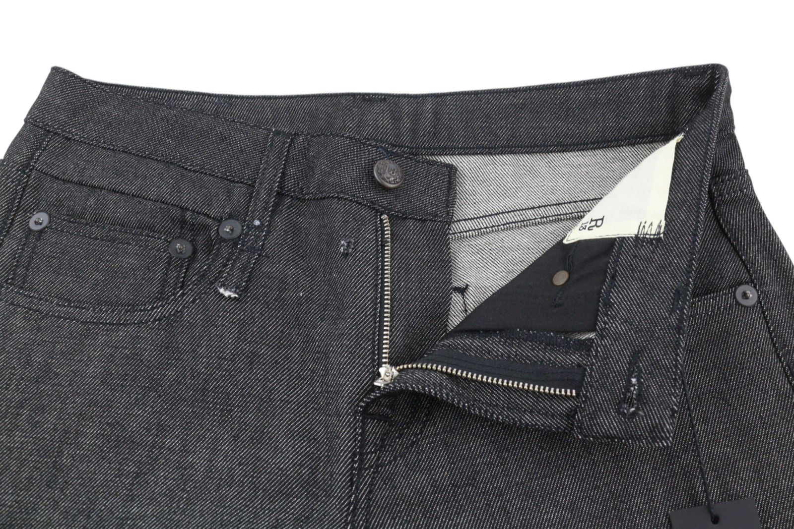 R13 BOY STRAIGHT 27 Vintage Grey Zip Fly Dark Denim 85810 Size 27" / US 4 / IT 40 - 4 Thumbnail