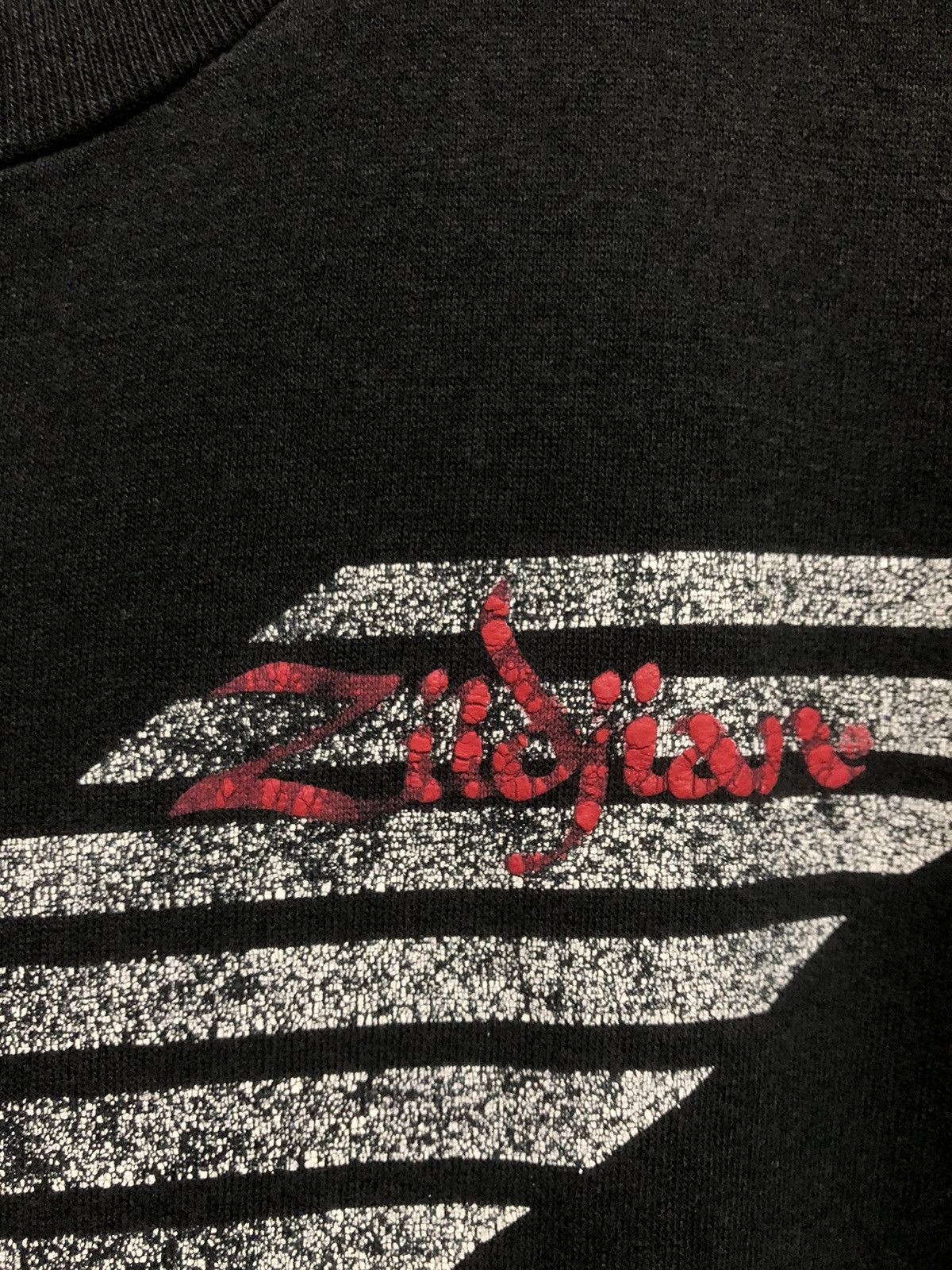Band Tees × Vintage Vintage 90s Zildjian K Series Cymbal Rare Tee Size US L / EU 52-54 / 3 - 5 Thumbnail