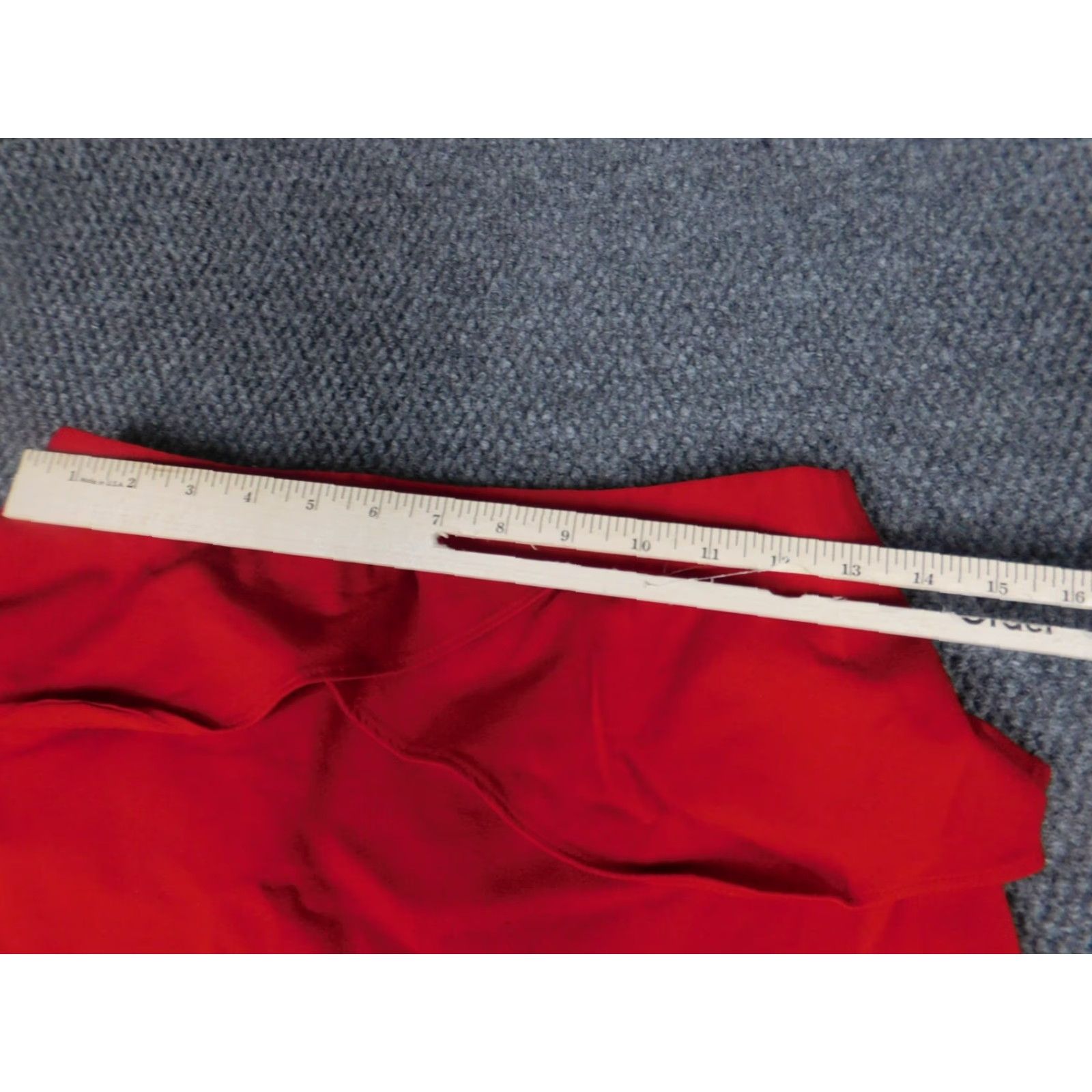 Express Express Skirt Womens 4 Red A-Line Zip Knee Length Knit Casual Vintage No Size 27" / US 4 / IT 40 - 5 Thumbnail