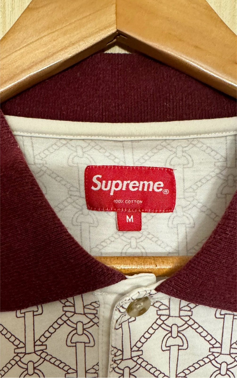 Supreme Supreme Rare SS16 rope print polo Size US M / EU 48-50 / 2 - 4 Thumbnail