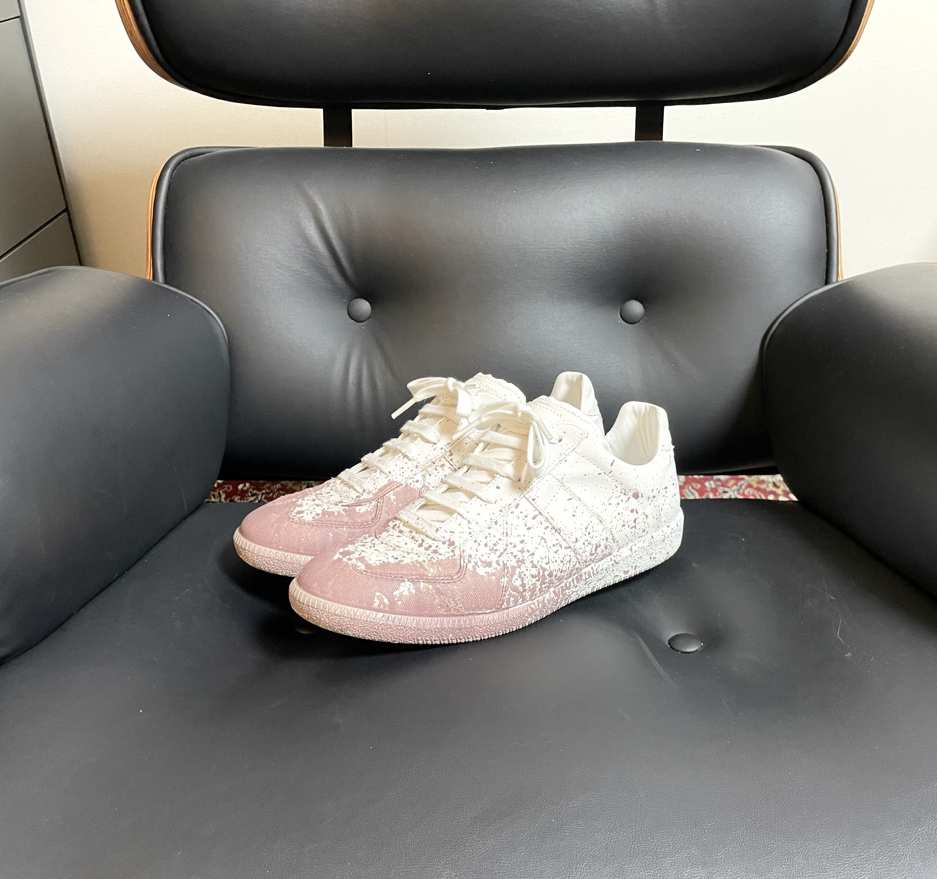 Maison Margiela Maison Margiela GAT (Paint Splatter Canvas) Size US 9 / EU 42 - 5 Thumbnail