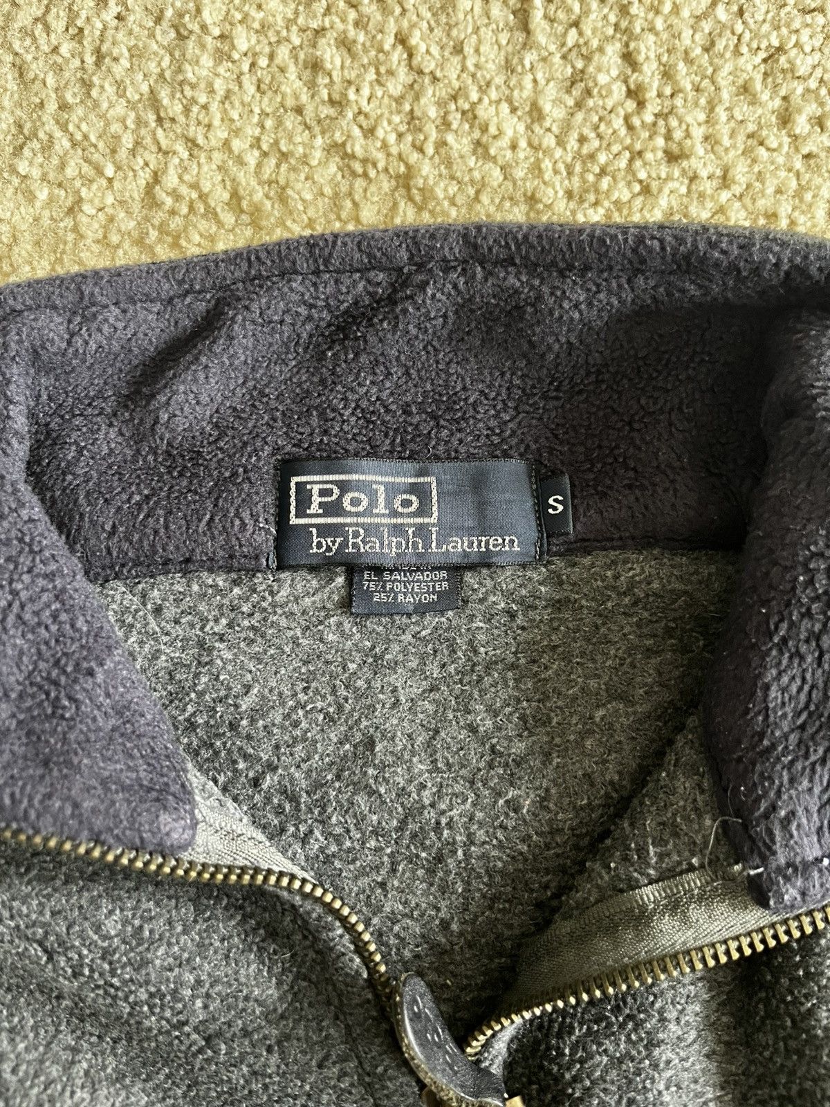 Polo Ralph Lauren Vintage Mens Polo Ralph Lauren Quarter-Zip Fleece Jacket Size US S / EU 44-46 / 1 - 5 Thumbnail