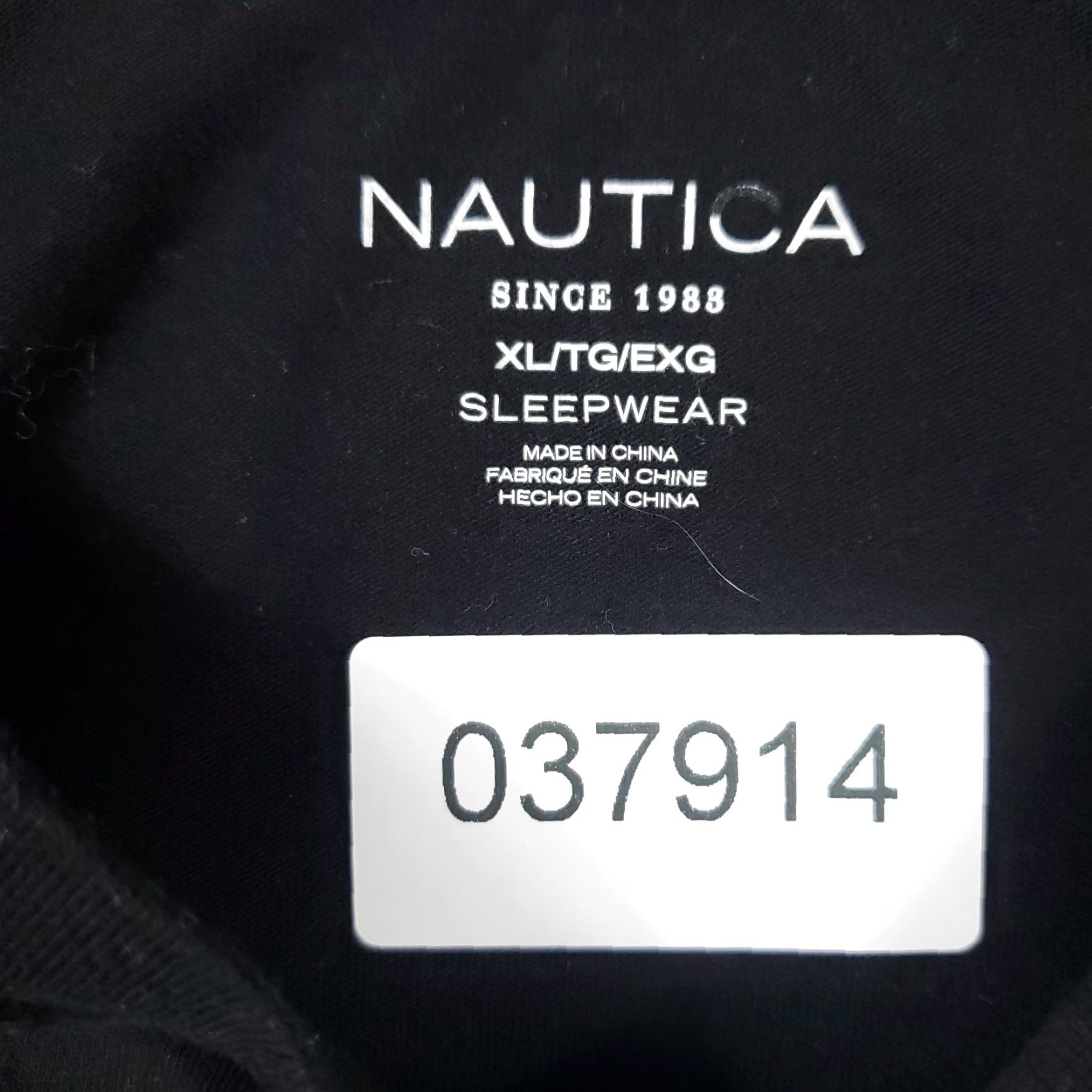 Nautica Nautica T-Shirt Mens XL Black Casual Short Sleeve Crew Neck Logo Classic Modern Sports Size US XL / EU 56 / 4 - 7 Thumbnail
