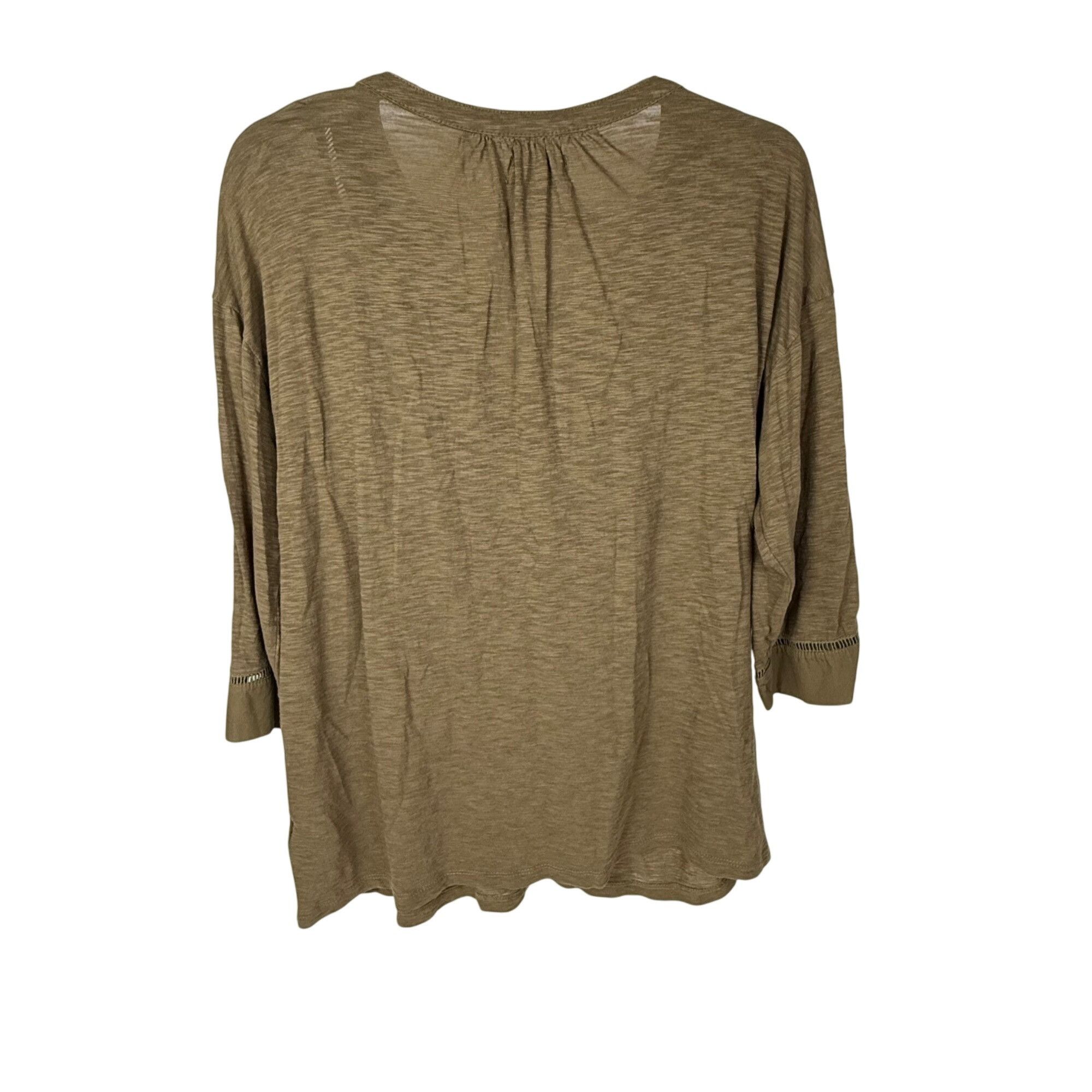Old Navy Old Navy Boho Peasant Top Lightweight V-Neck 3/4-Sleeve Size Size L / US 10 / IT 46 - 3 Thumbnail
