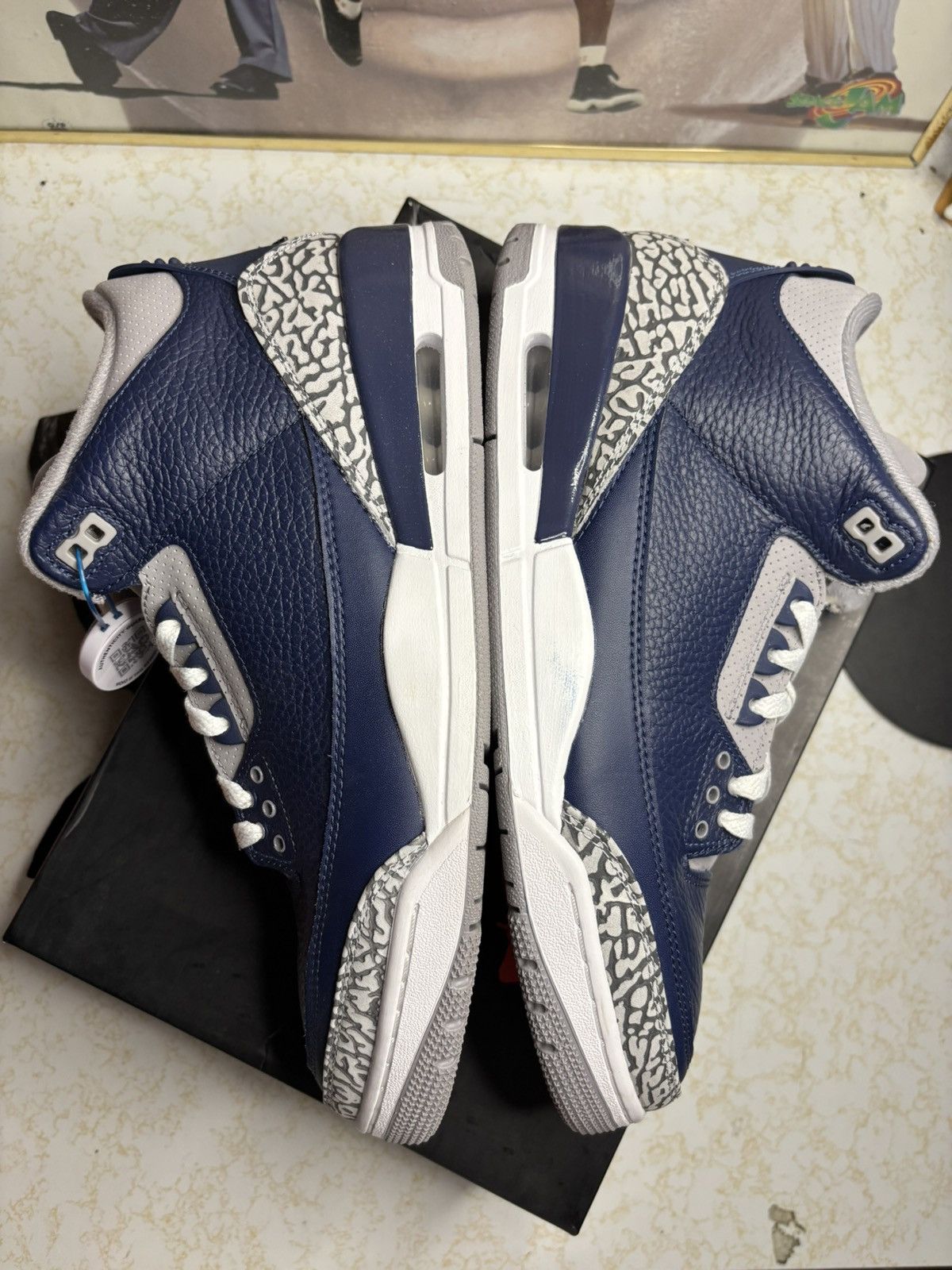 Jordan Brand Air Jordan 3 Retro georgetown Size US 11.5 / EU 44-45 - 4 Thumbnail