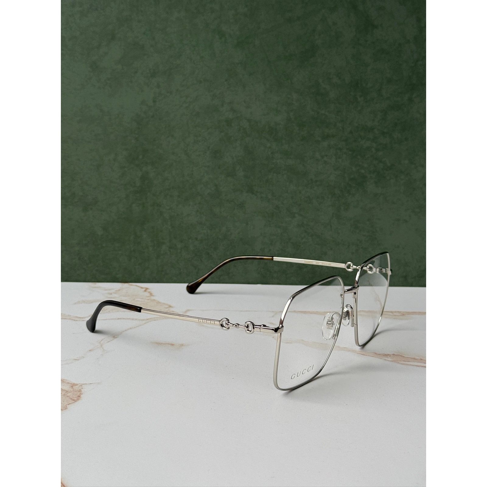 Gucci NEW Gucci GG0952O Silver Metal Oversized Square Frames Size ONE SIZE - 8 Thumbnail