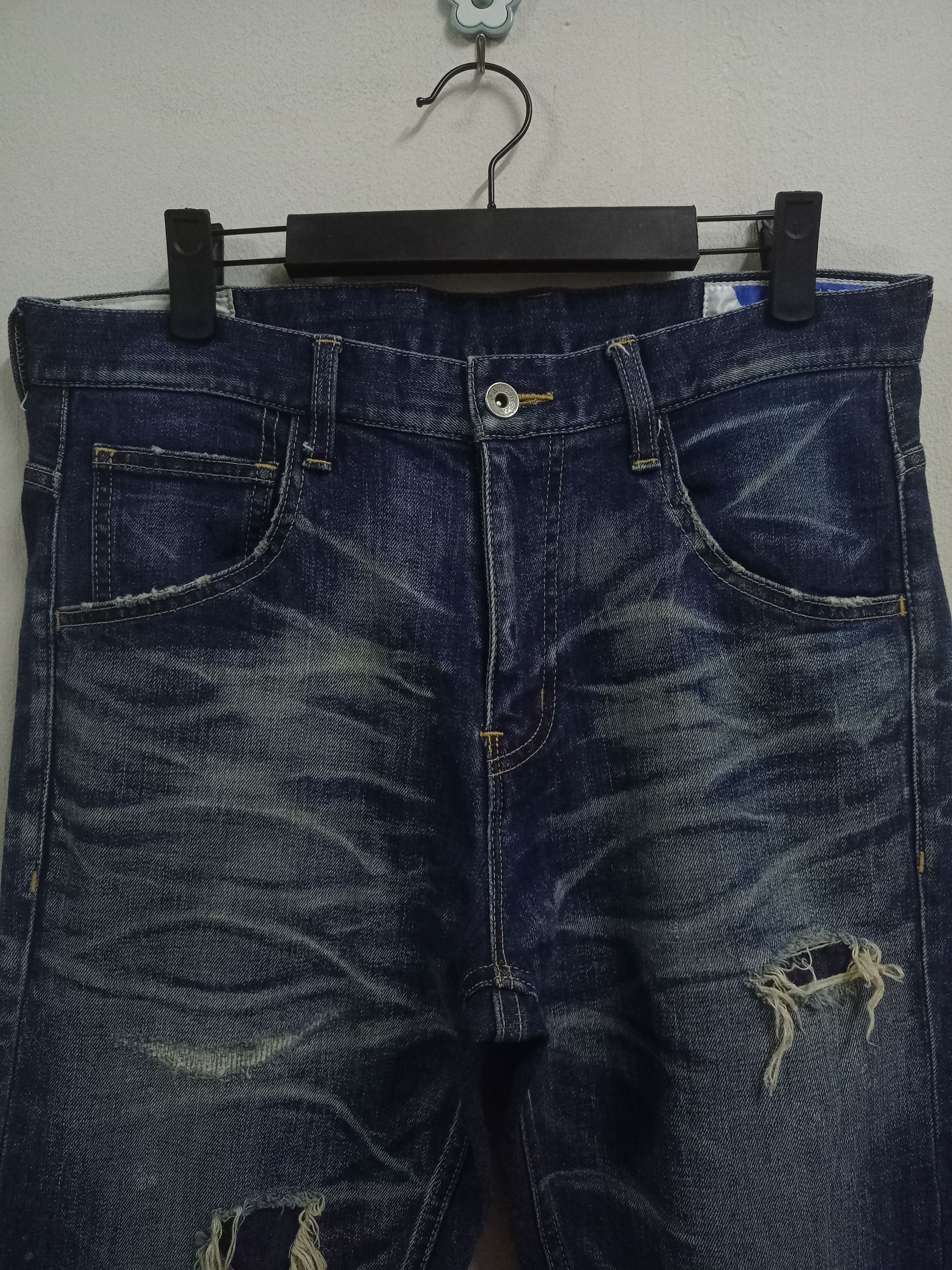 Japanese Brand Vintage Japanese Rattle Trap Acid Wash Distressed Jeans Size US 32 / EU 48 - 4 Thumbnail