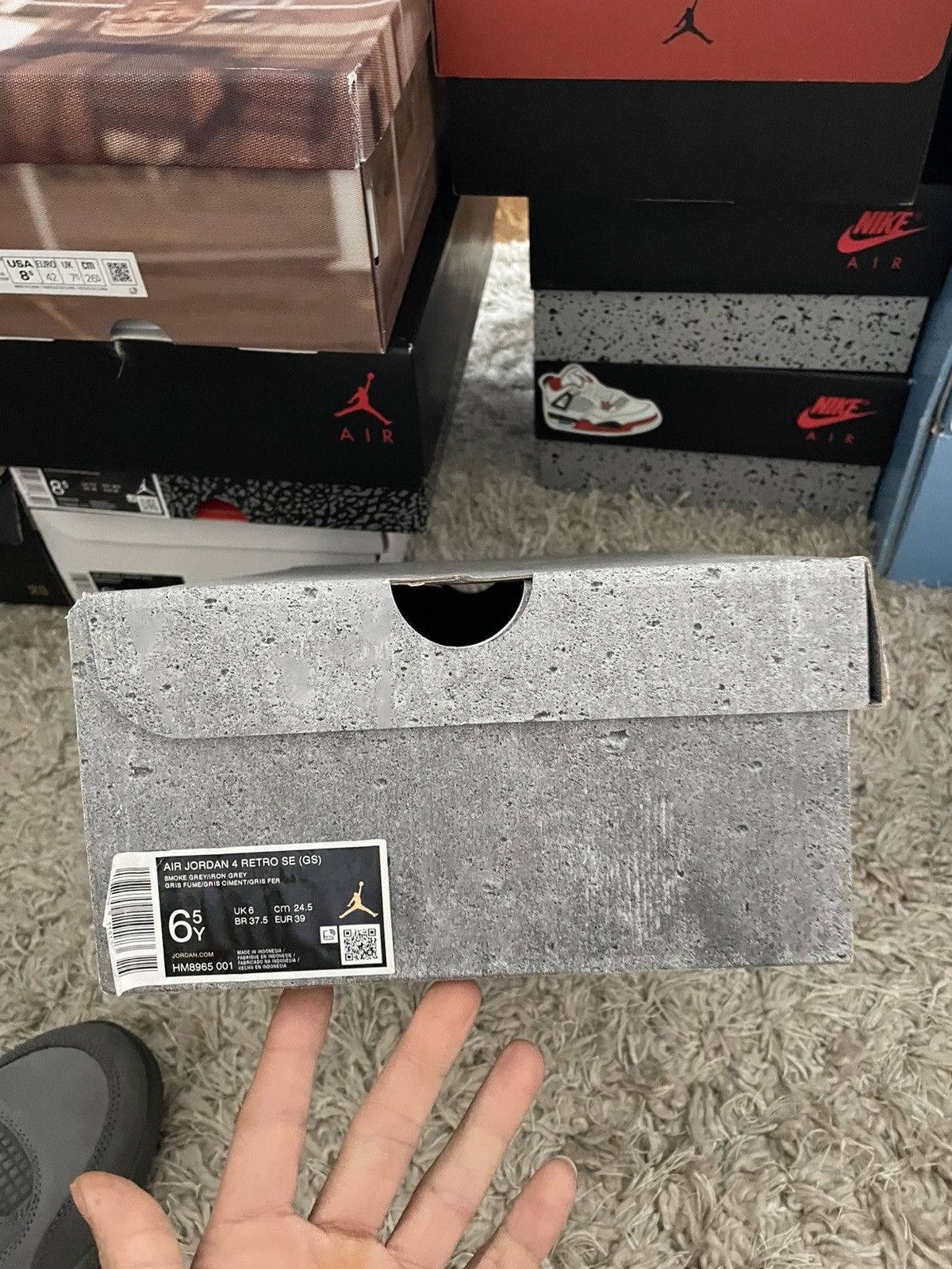 Jordan Brand Jordan 4 Wet Cement Size US 6.5 / EU 39-40 - 11 Thumbnail