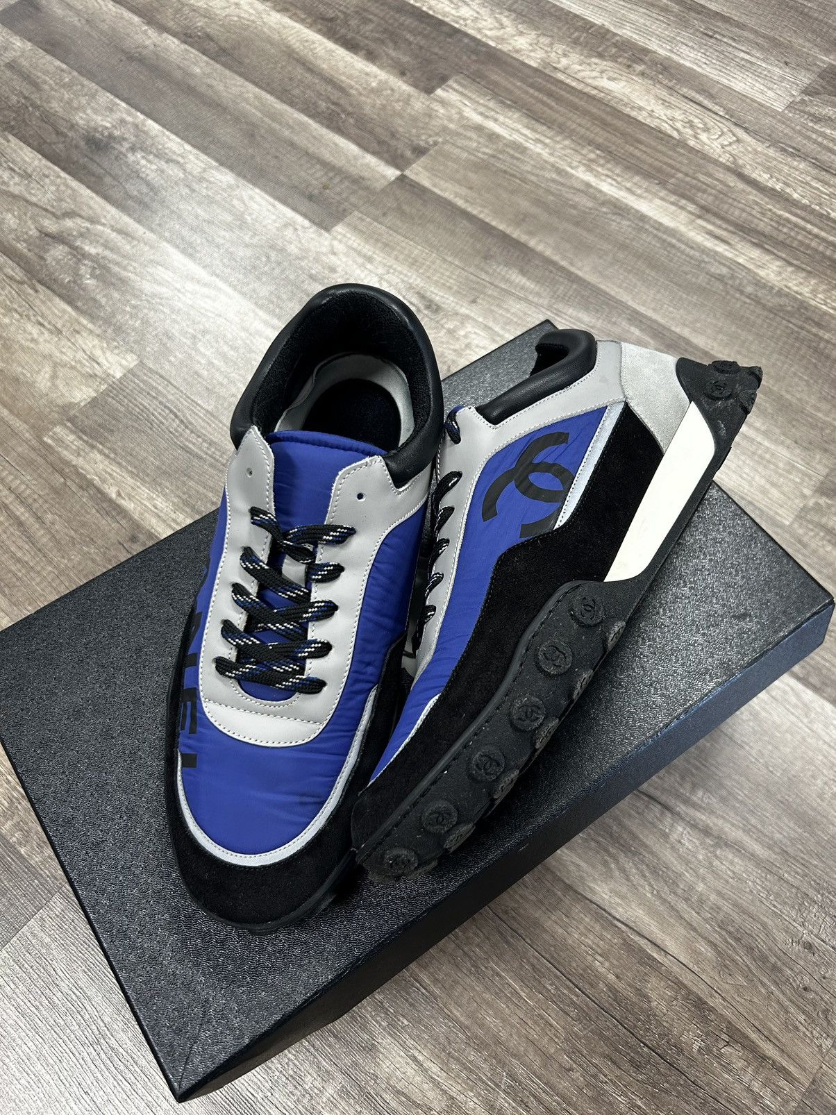 Chanel Interlocking CC Logo Sneakers