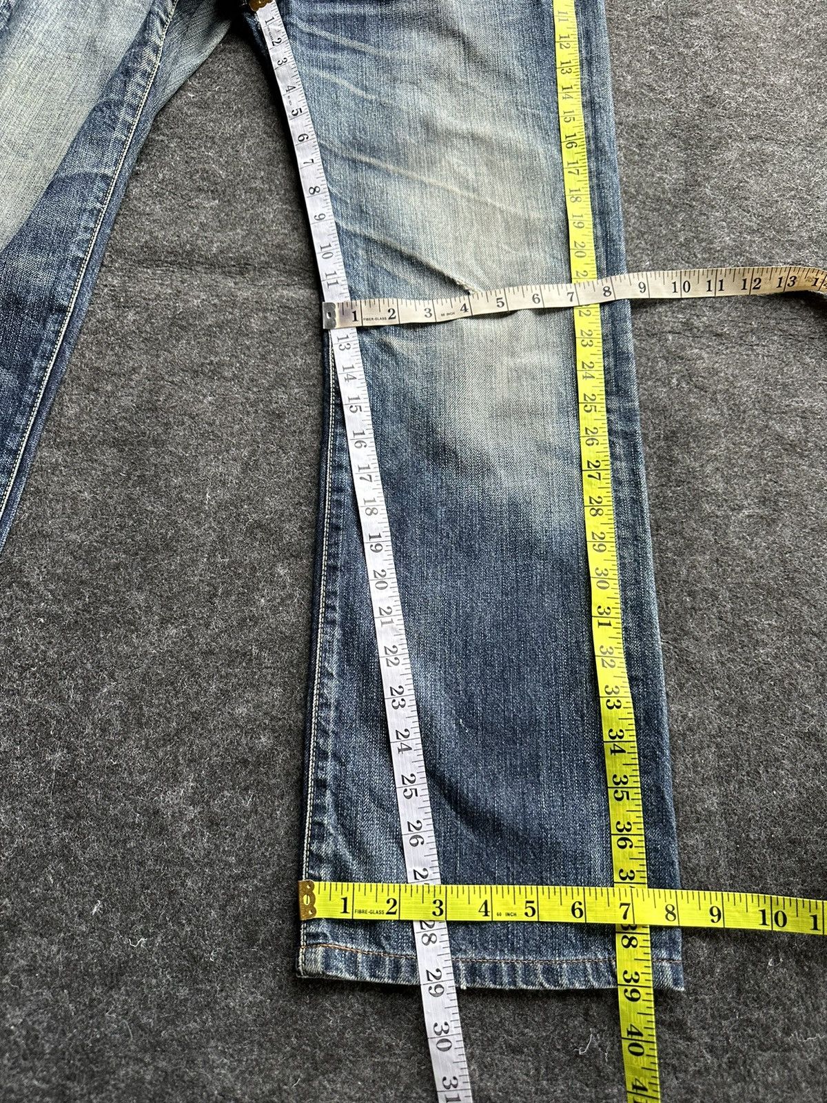 Uniqlo Uniqlo S002 Kaihara Faded Washed Vintage Denim D412 Size US 32 / EU 48 - 8 Thumbnail