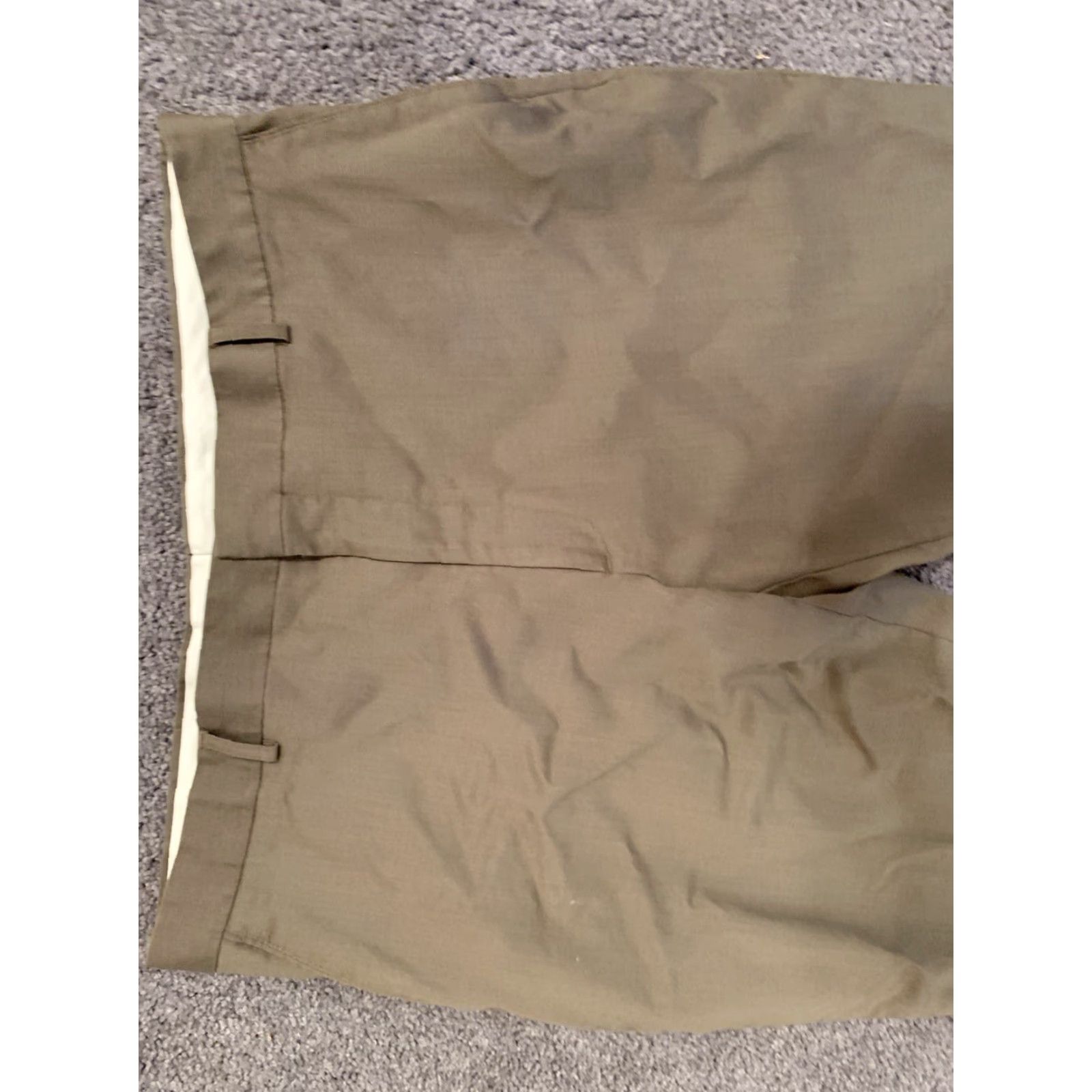 Kenneth Cole Kenneth Cole Men's Dress Pants Brown Flat Front 40x320 Classic Wool 42 Waist Straight Leg Size 30 Inseam Mens Size US 40 / EU 56 - 4 Thumbnail
