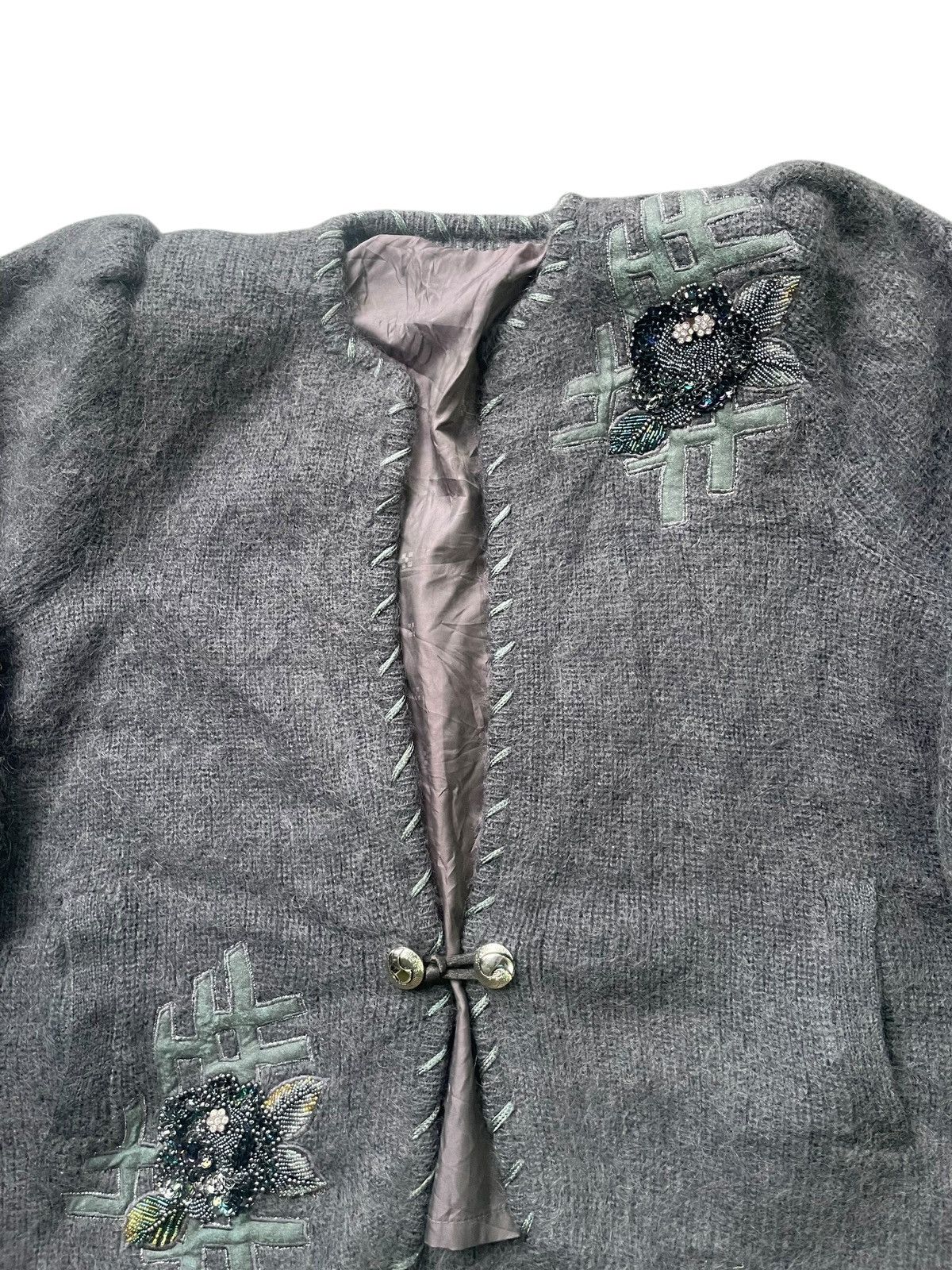 Japanese Brand Vintage Mohair Jacket Size XL / US 12-14 / IT 48-50 - 3 Thumbnail