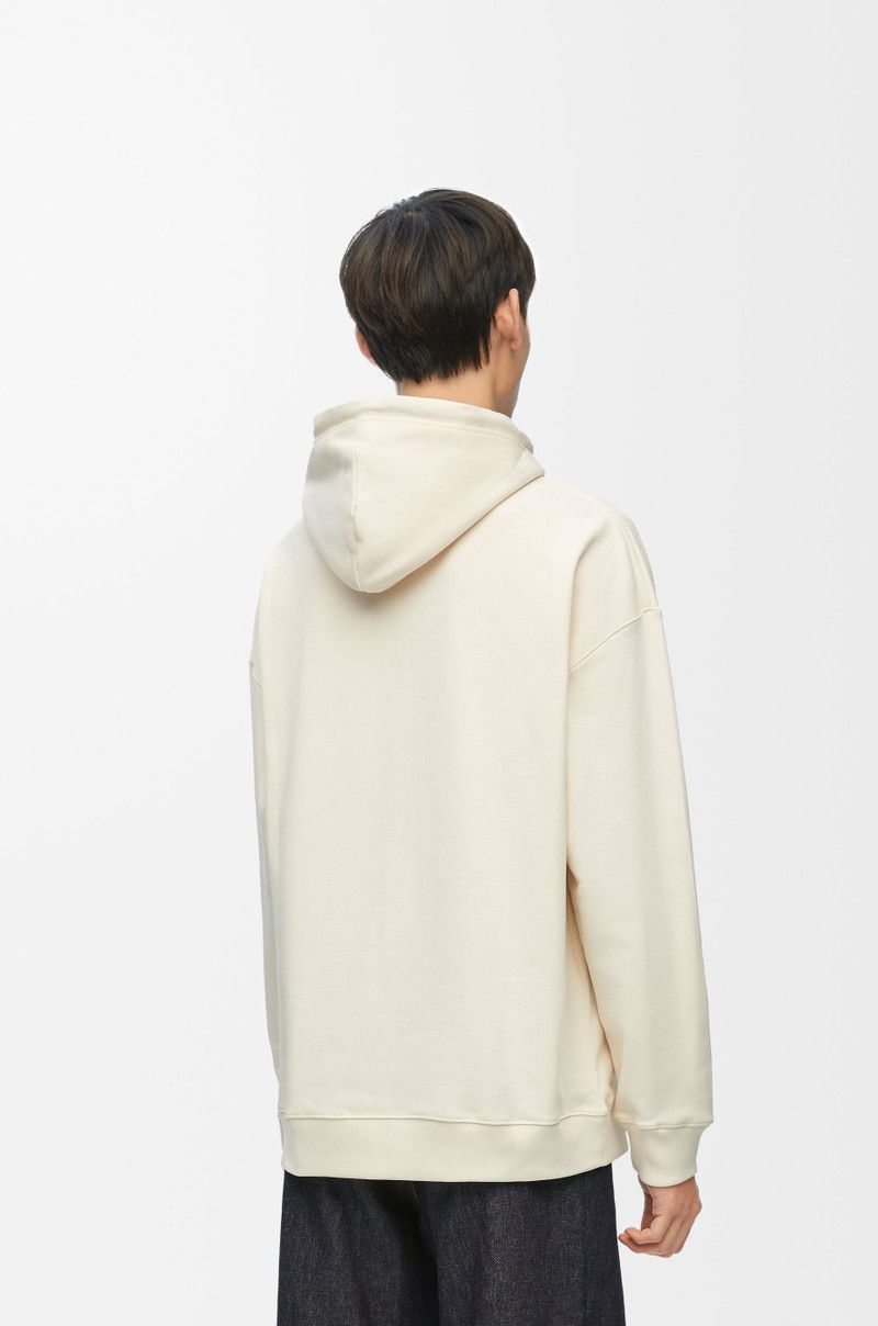 Loewe o1in1g0426 Anagram Patch Relaxed fit Hoodie in White Ash Size US L / EU 52-54 / 3 - 4 Thumbnail