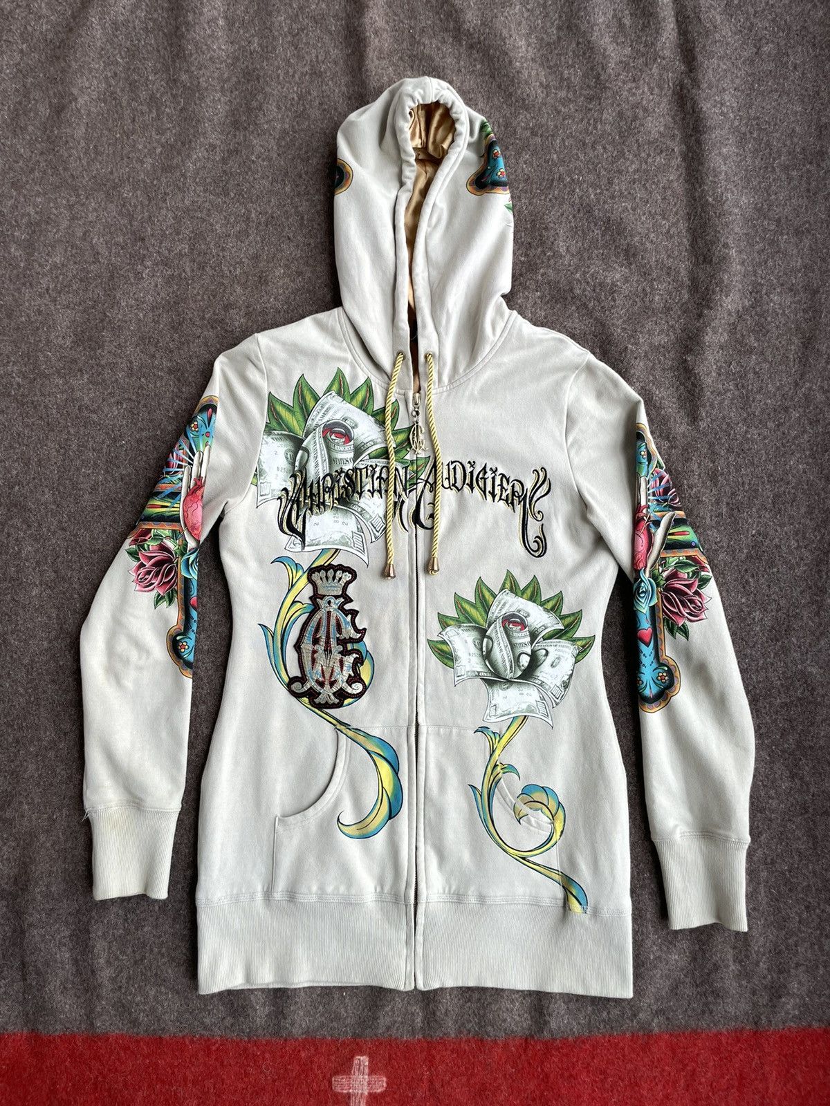 Christian Audigier Christian Audigier Zip Hoodie Size L / US 10 / IT 46 - 1 Thumbnail
