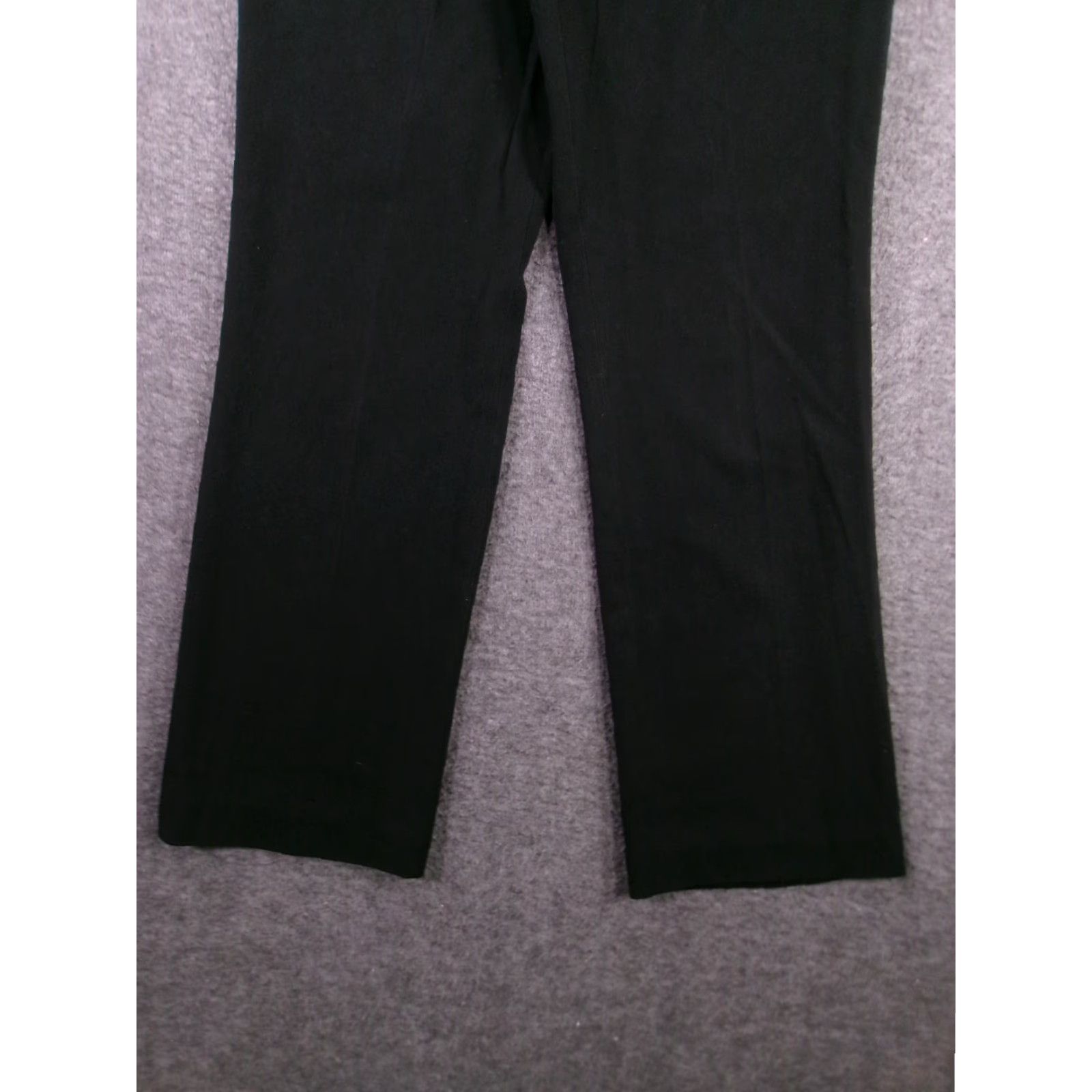 Vintage Apostrophe Pants Women 8 Black Straight Leg Stretch Capsule Preppy City Size 30" / US 8 / IT 44 - 3 Thumbnail