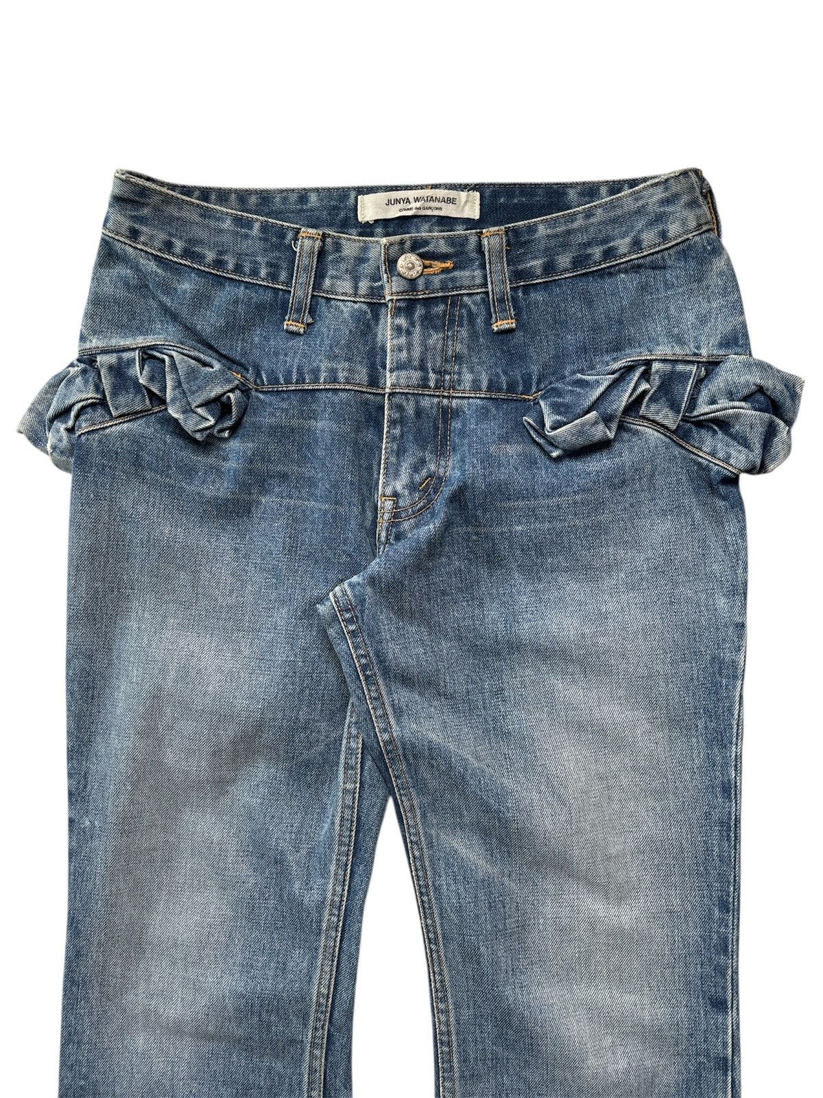 Junya Watanabe AW04 Flare Denim Jeans Size US 28 / EU 44 - 2 Thumbnail