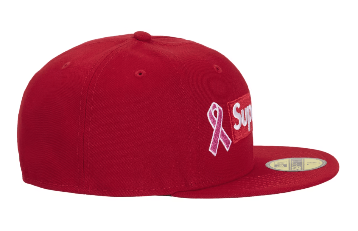 Other Supreme New Era Breast Cancer Awareness Hat Red 7 1/2 Size ONE SIZE - 2 Thumbnail